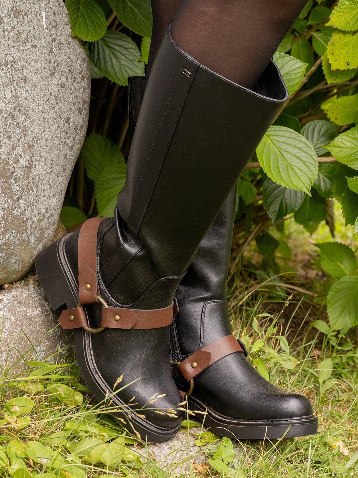 Bota Mujer Renee Negro Multi-1