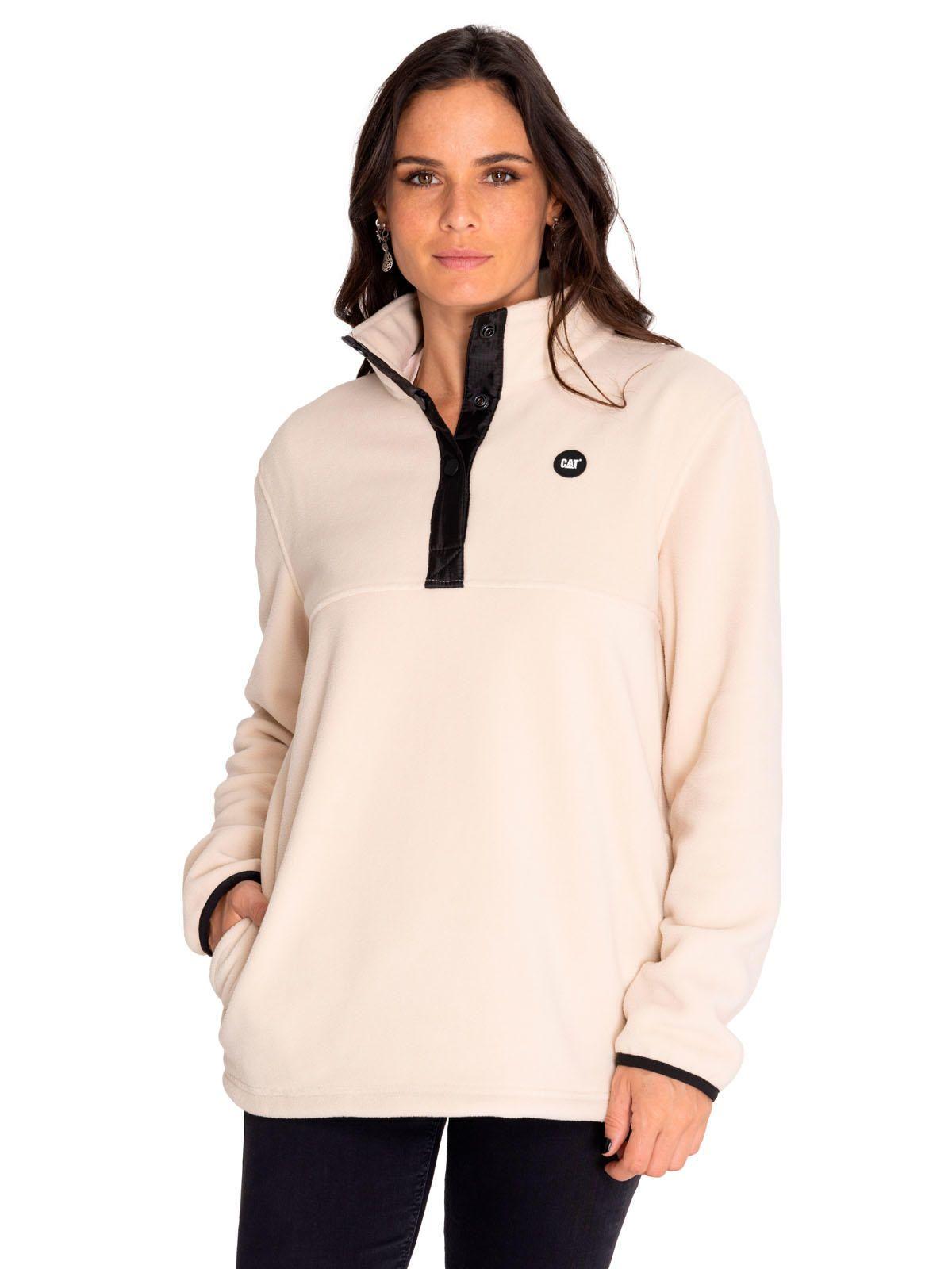 Polar Mujer W Polar Fleece Half Snap Beige/Crudo-0