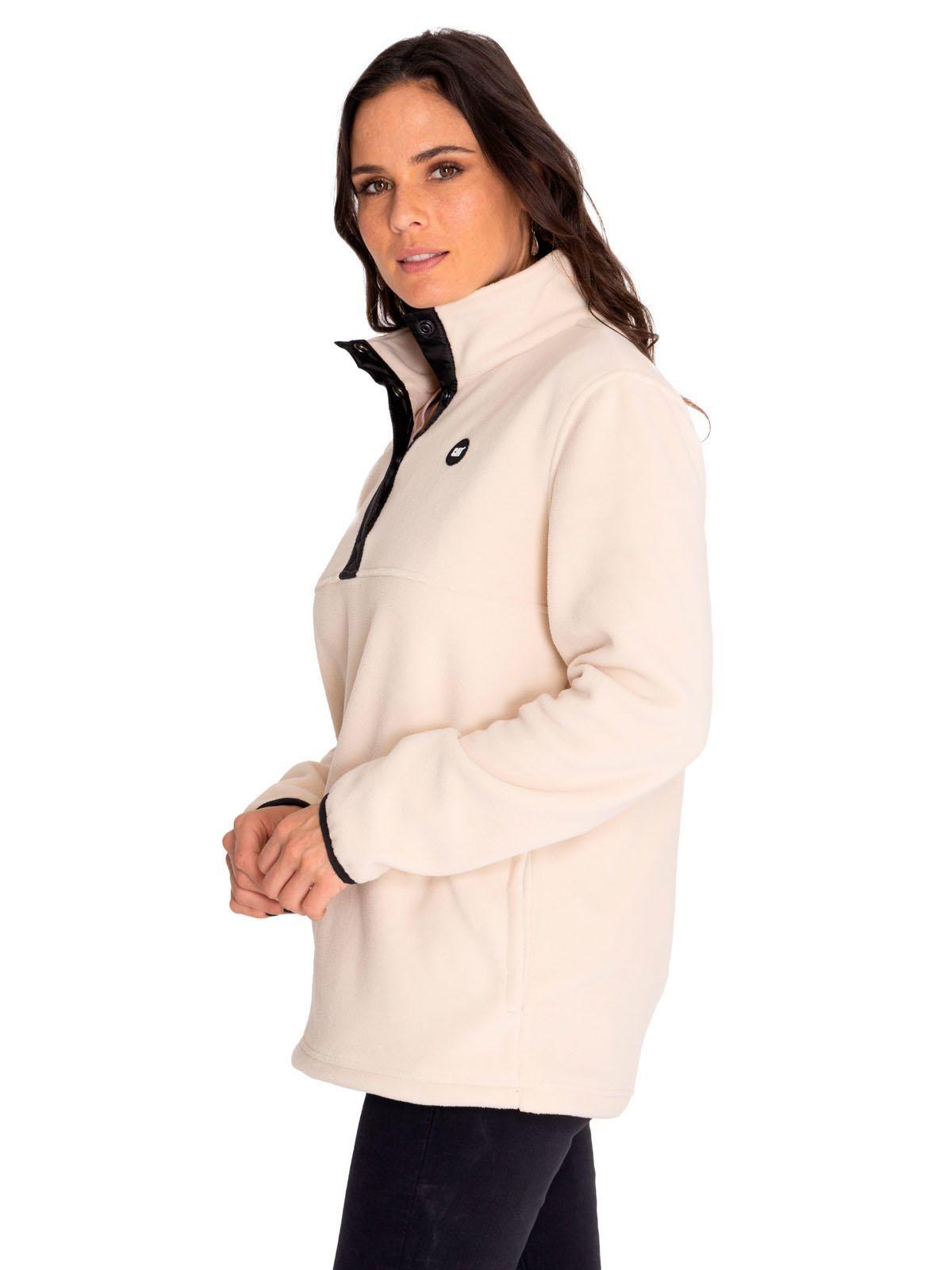 Polar Mujer W Polar Fleece Half Snap Beige/Crudo-1