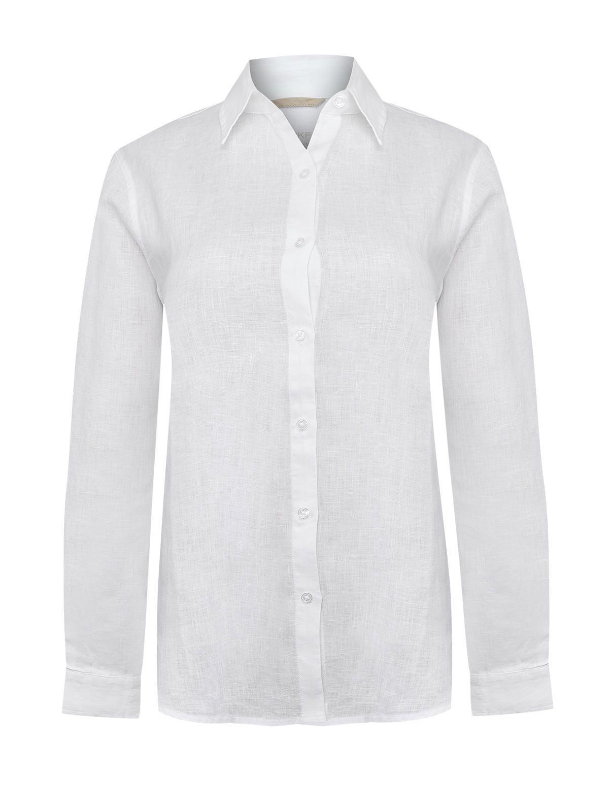 Blusa Lino Orgánico Mujer Lirio Blanco-0