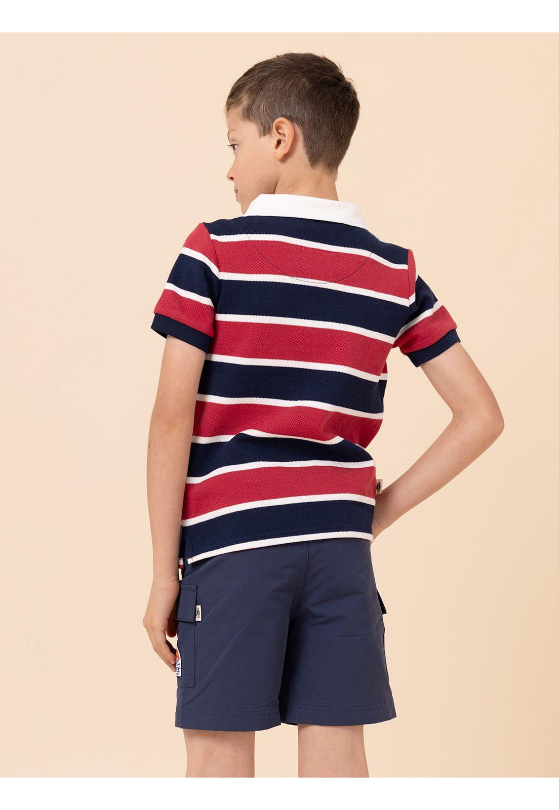 Polera Niño Pique Rojo-4