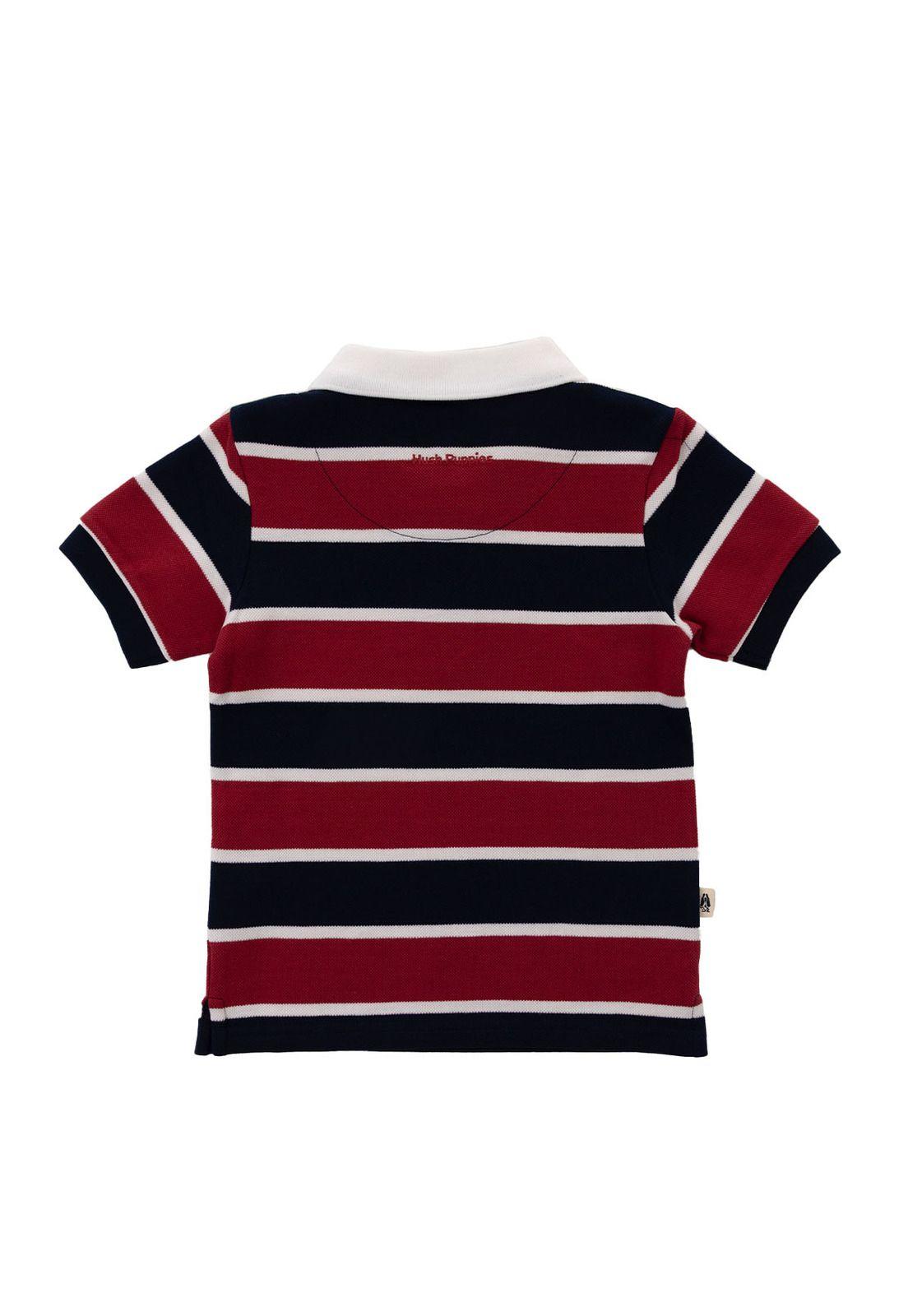 Polera Niño Pique Rojo-5