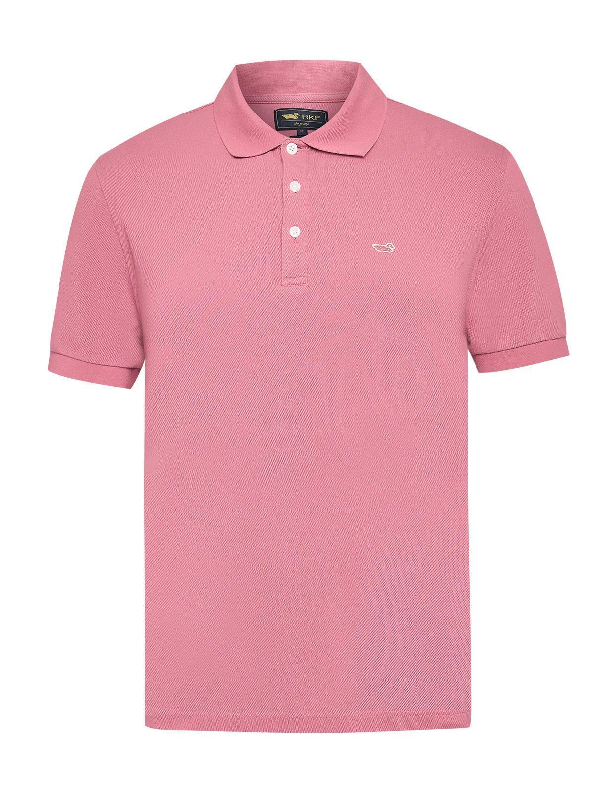 Polera Algodón Hombre Treviso Rosado-0