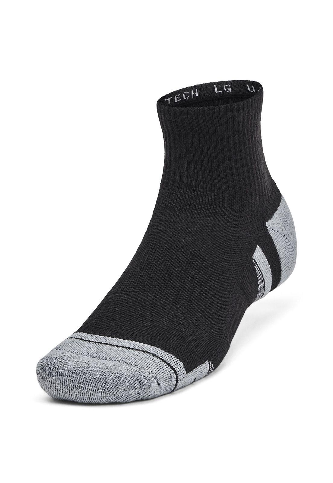 Pack 6 Calcetines Mid unisex Tech, Negro-0
