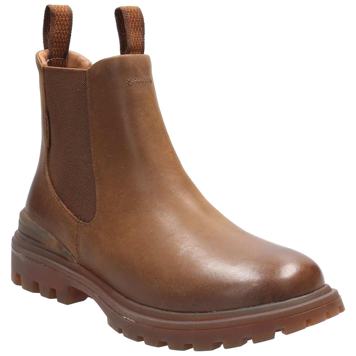 Botin Cuero Mujer One And Only Café-0