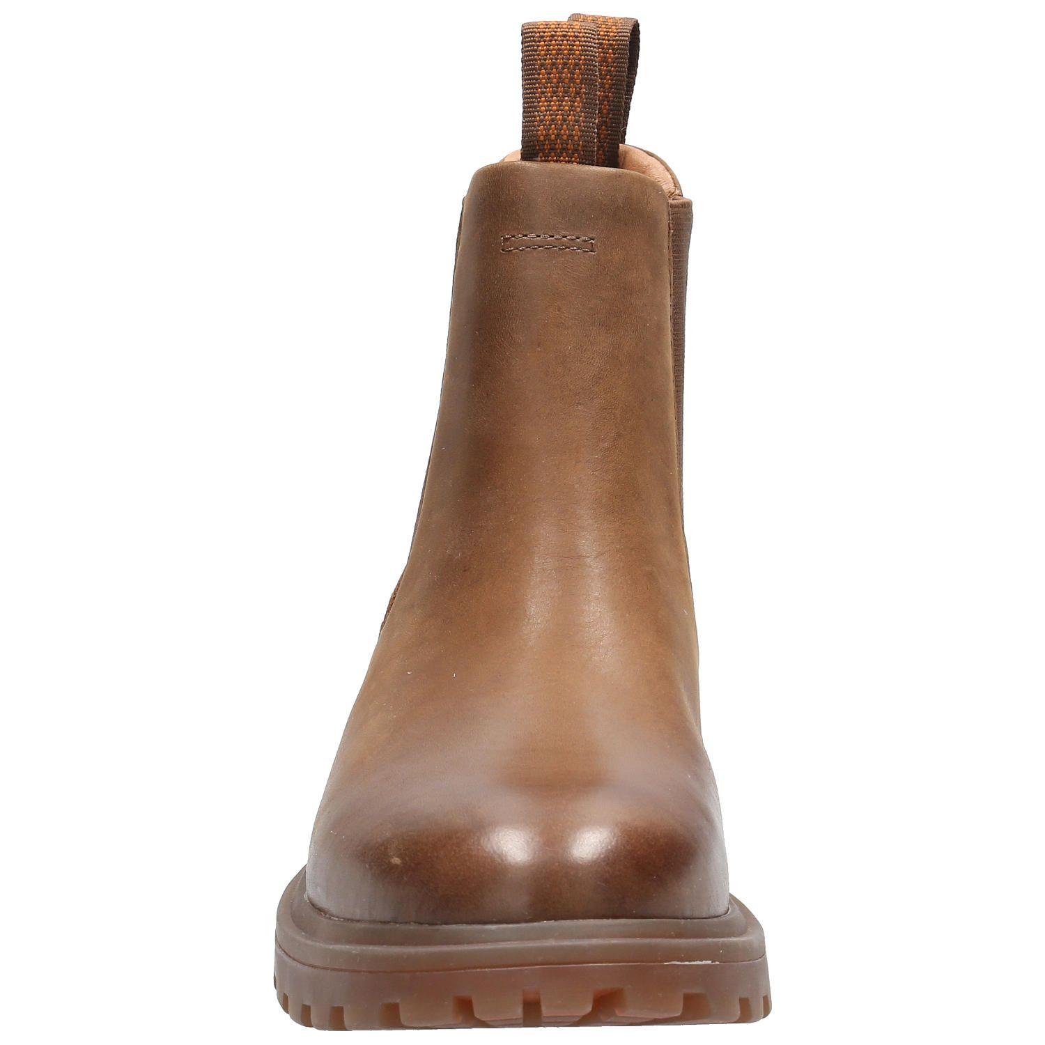 Botin Cuero Mujer One And Only Café-3