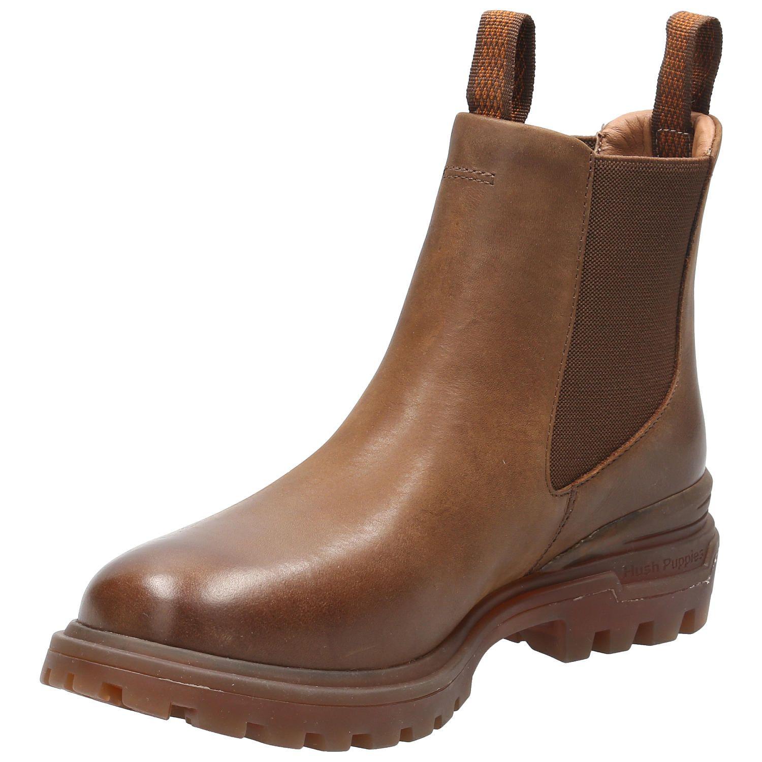 Botin Cuero Mujer One And Only Café-4