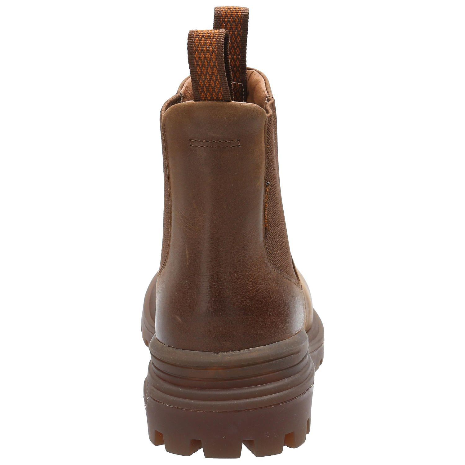 Botin Cuero Mujer One And Only Café-6