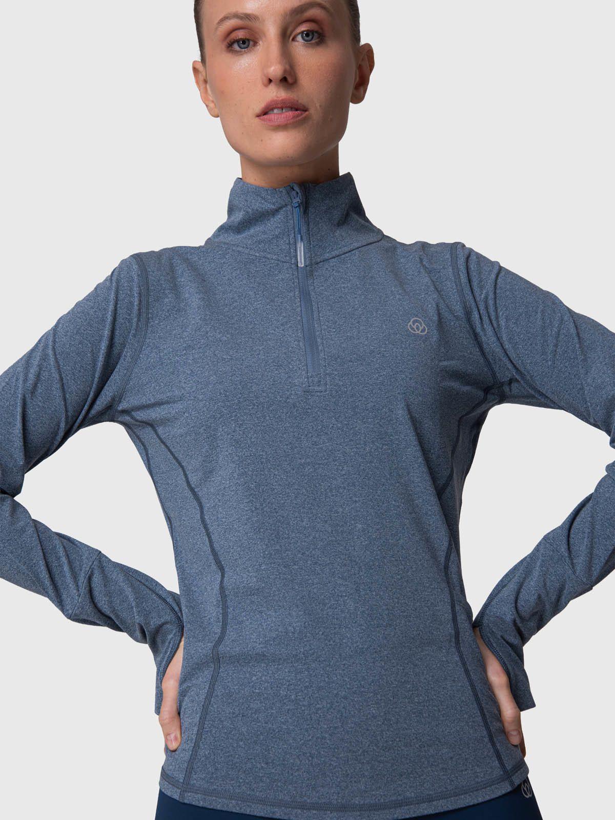 Polerón Half Zip Aloe Azul-3