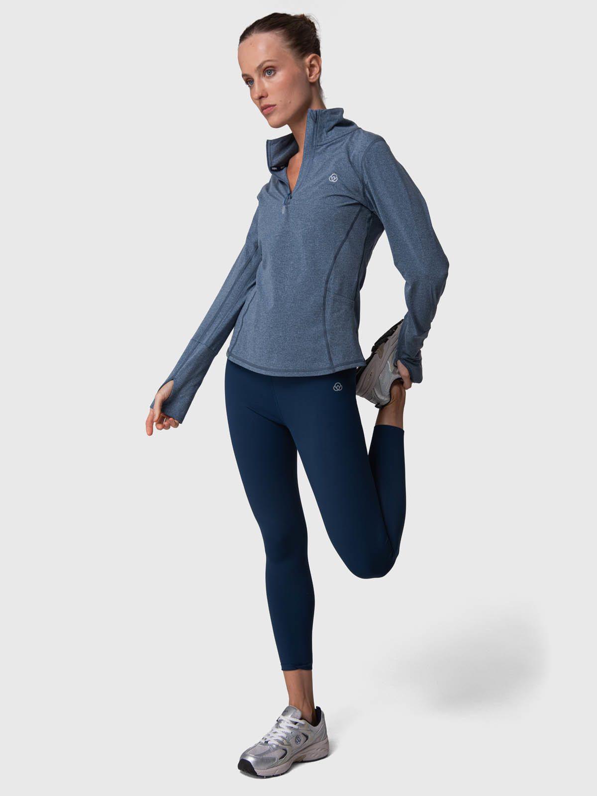Polerón Half Zip Aloe Azul-4