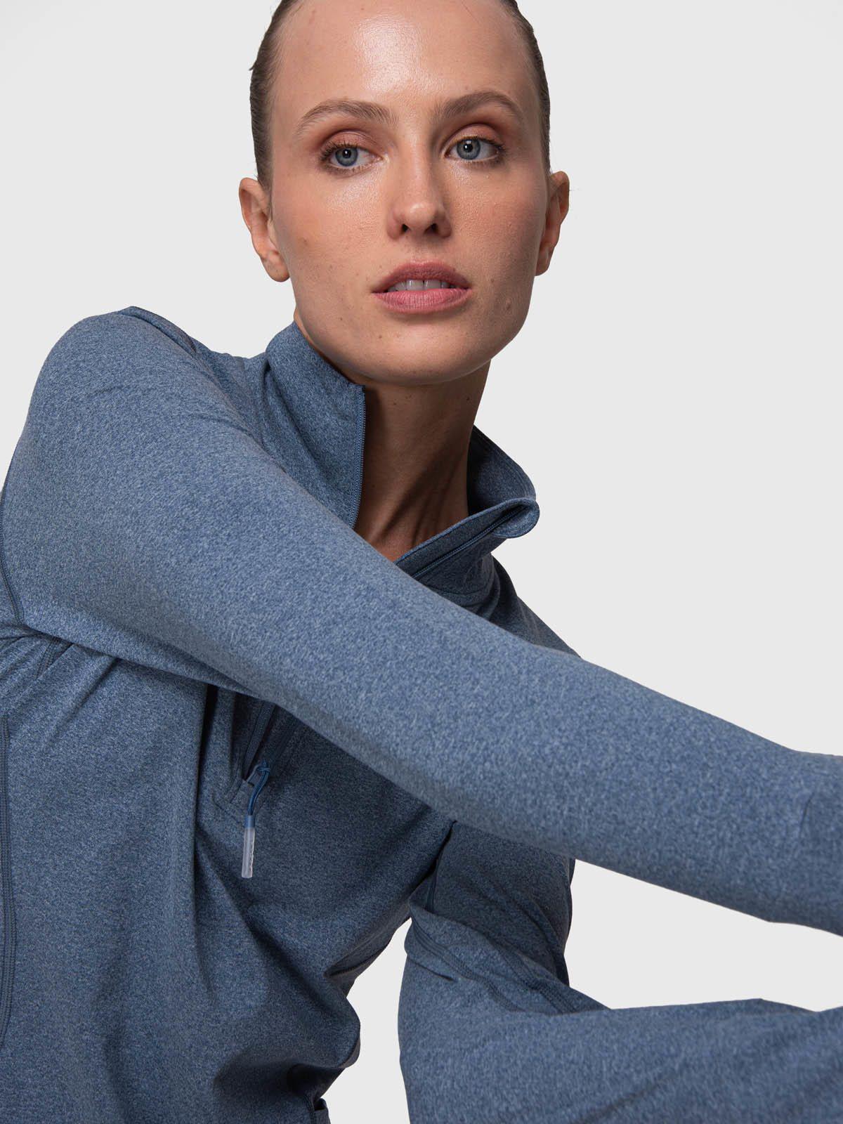 Polerón Half Zip Aloe Azul-1
