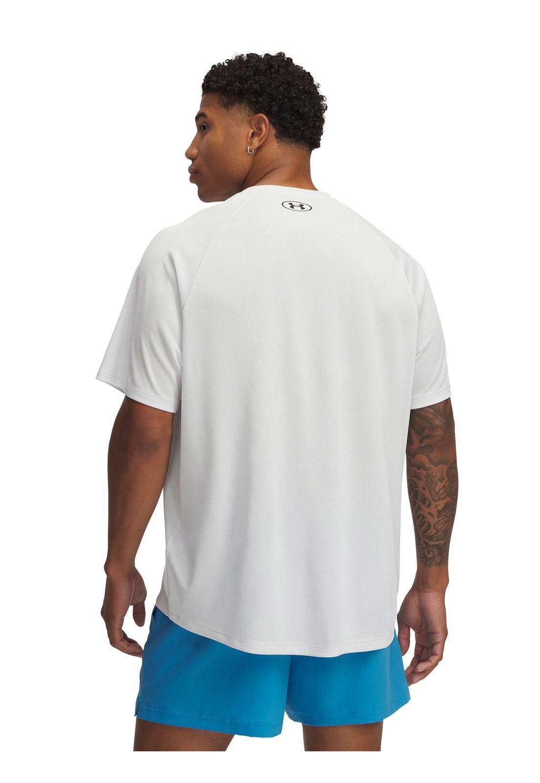Polera Manga Corta UA Tech Hombre Gris-1