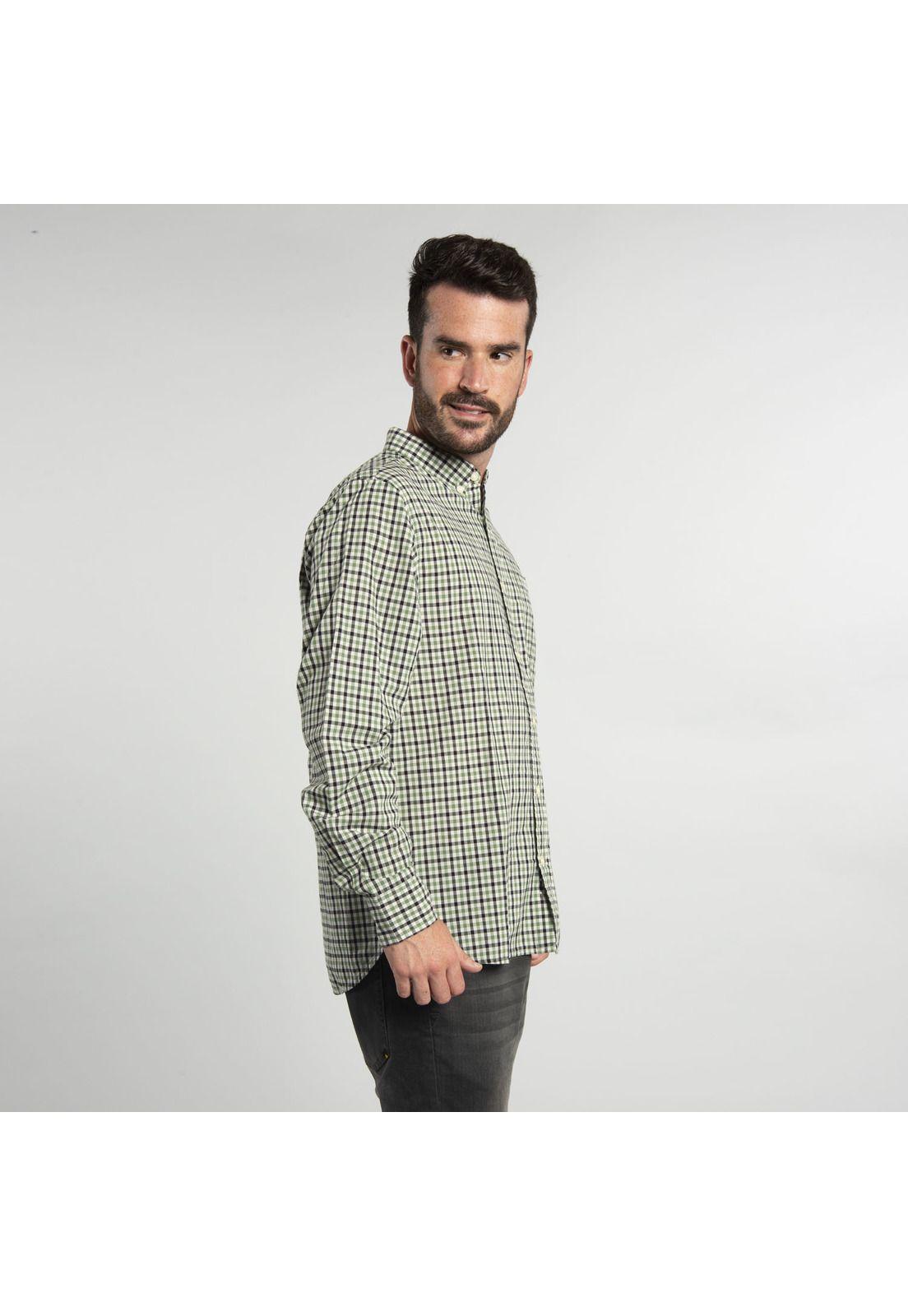 Camisa Hombre Fdtn Light Btn Colla Verde-1