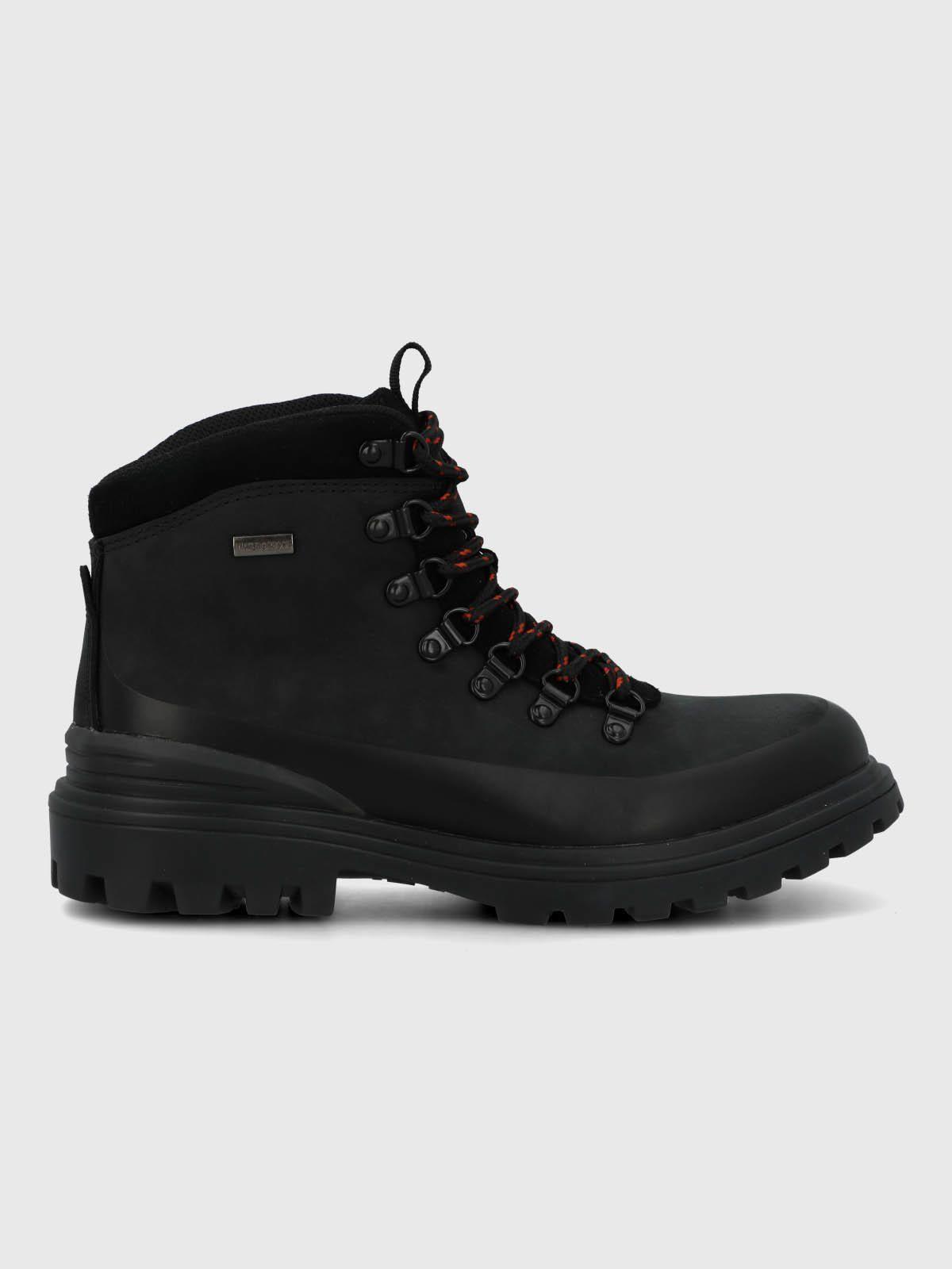Botin Cuero Mujer Wanted Negro-1