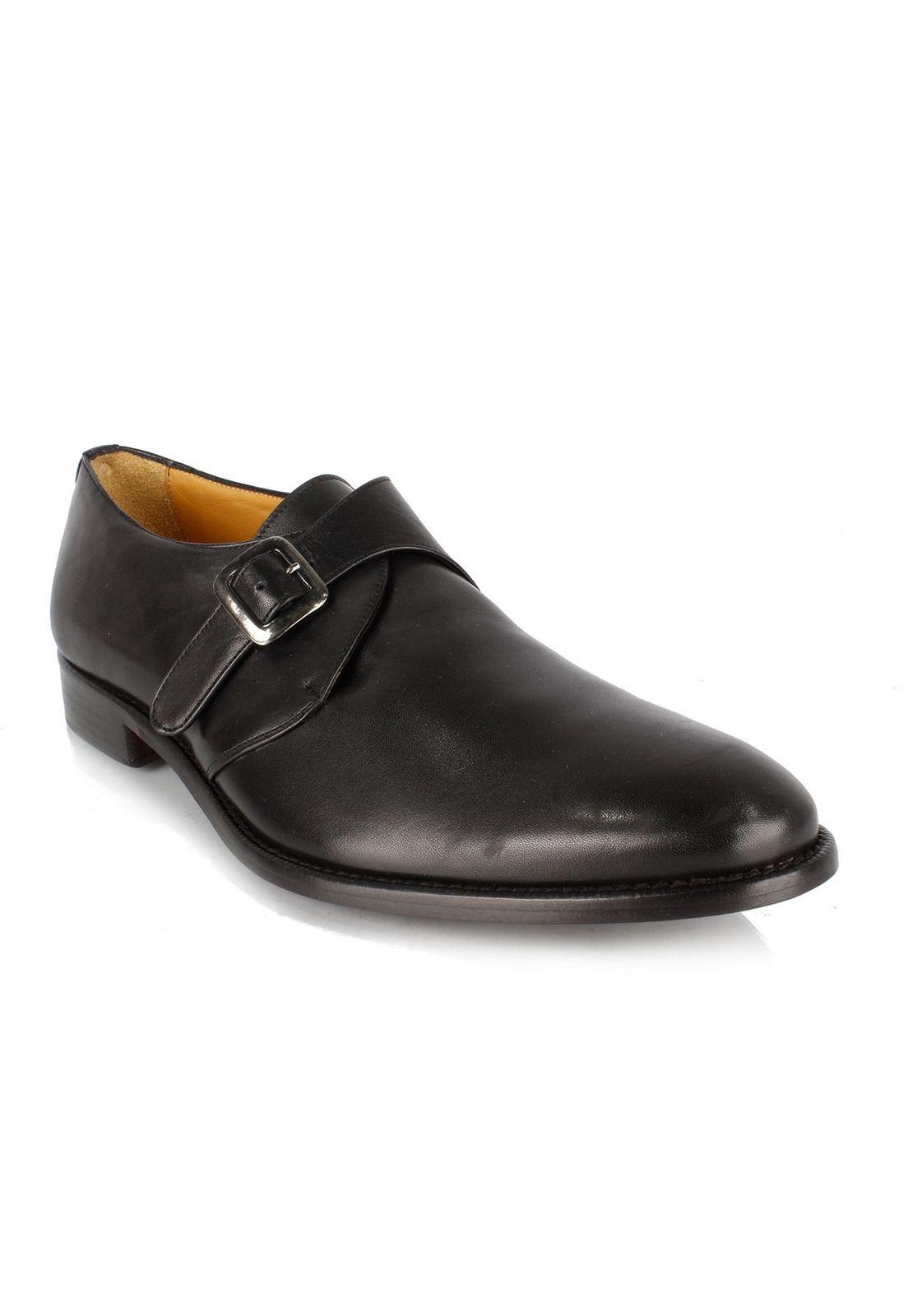 Slip On Cuero Neron Negro-0