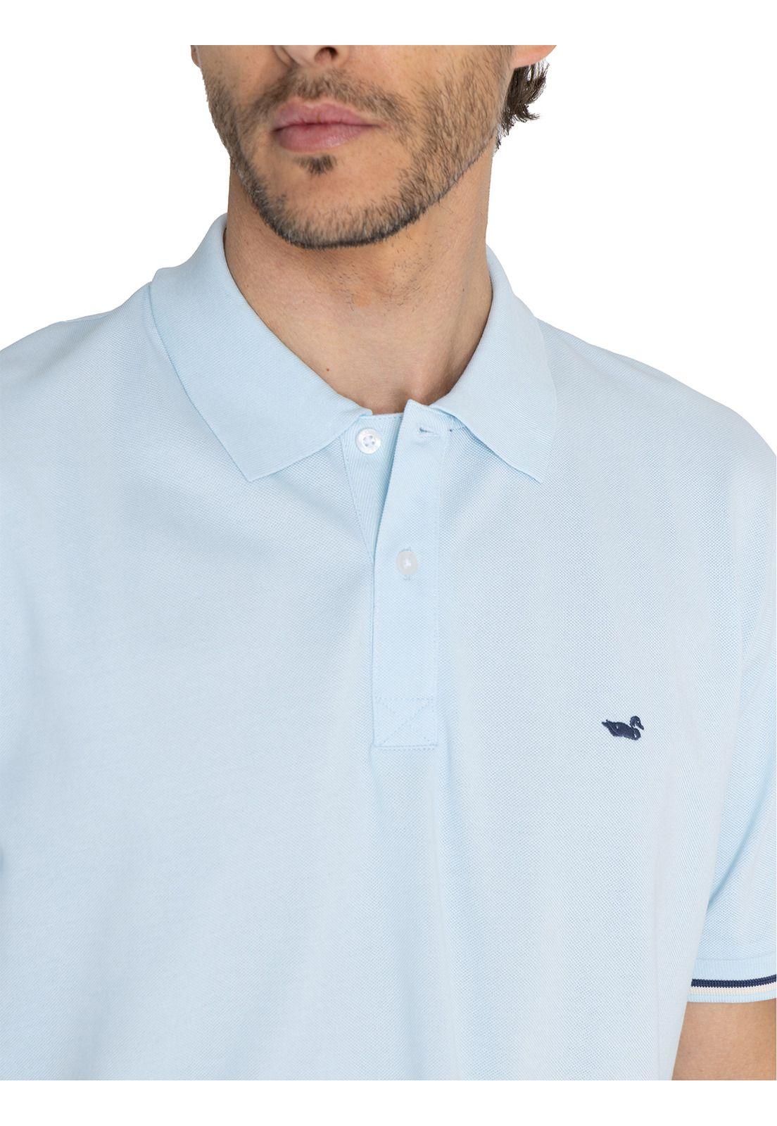 Polera Algodón Orgánic Celeste Mitchell Hombre -6