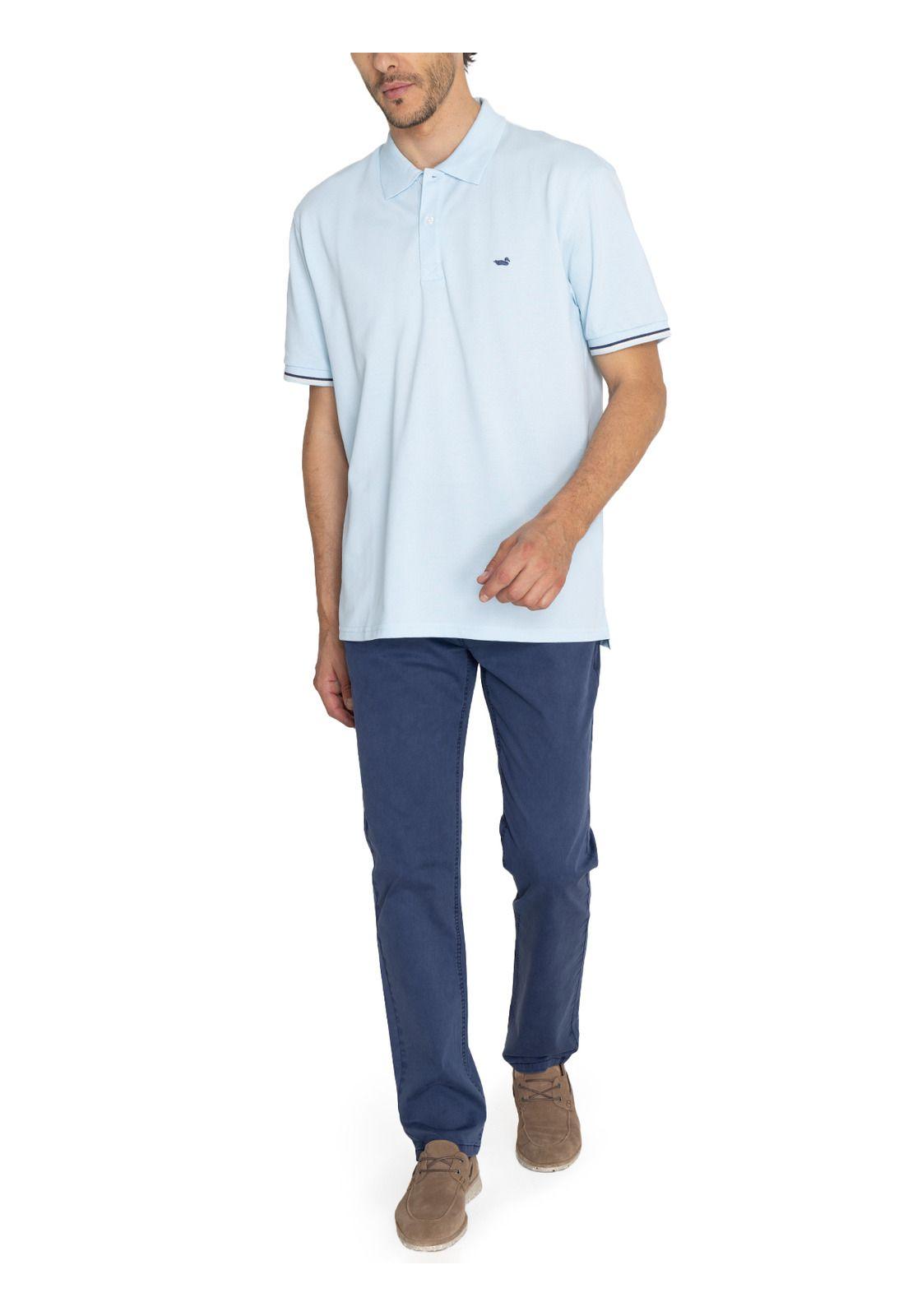 Polera Algodón Orgánic Celeste Mitchell Hombre -8