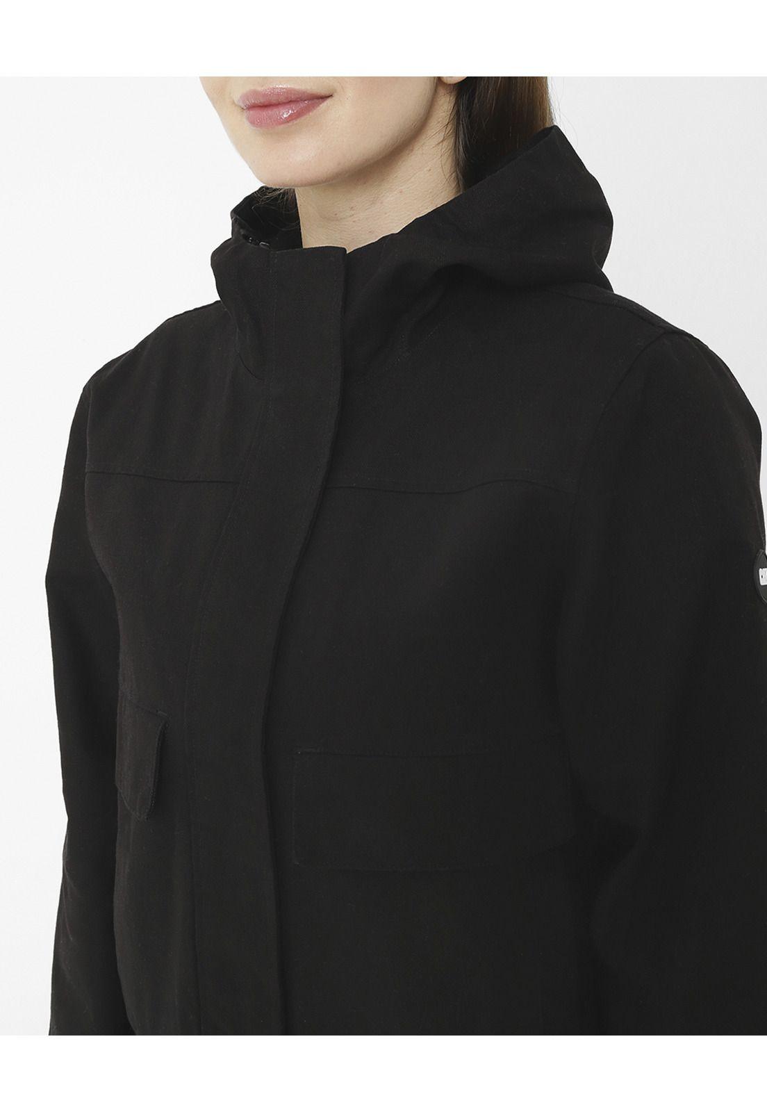 Chaqueta Uninsulated Hooded W Negro Mujer-4