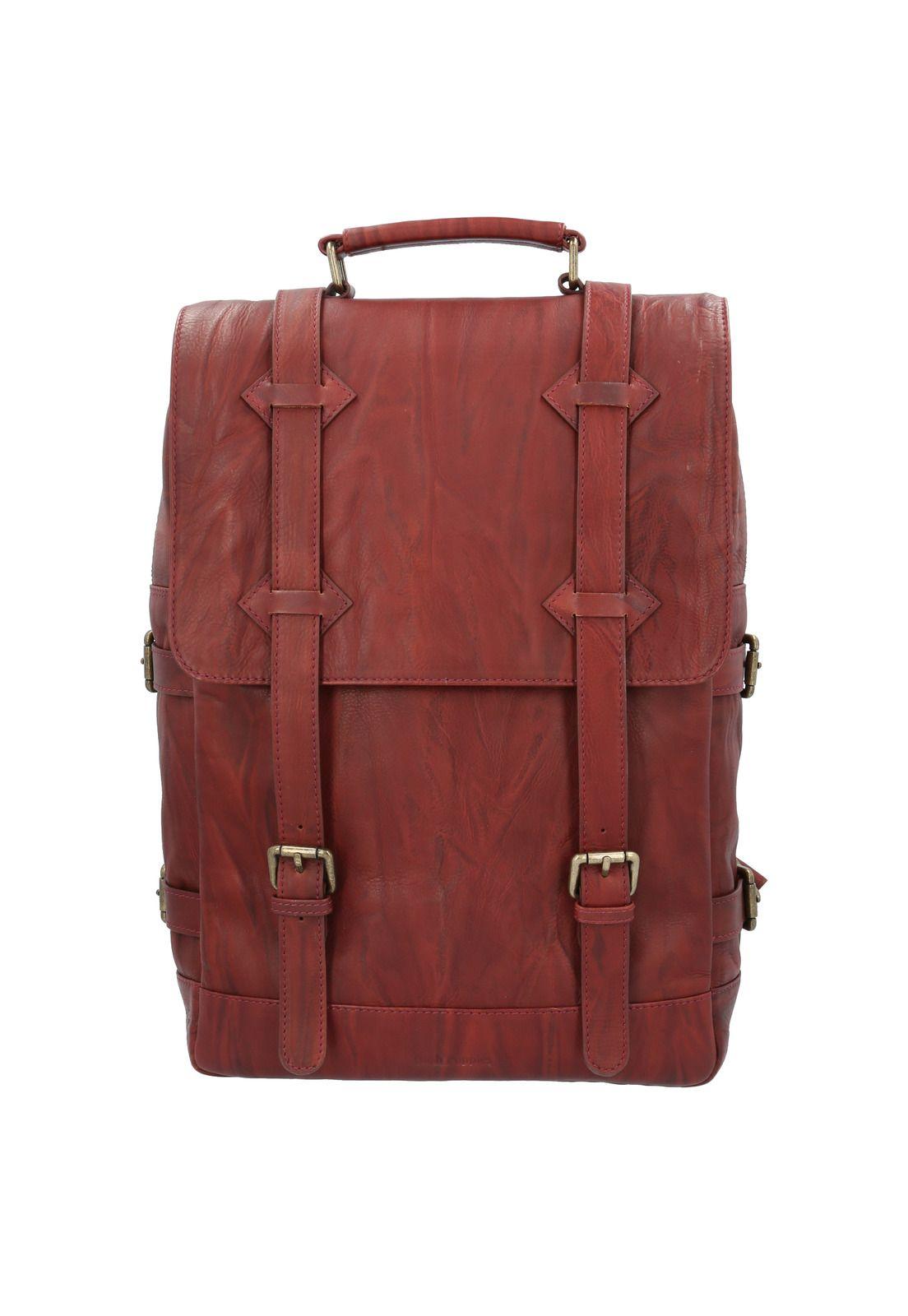 Mochila Cuero Hombre Wsh Griff Back Café-0
