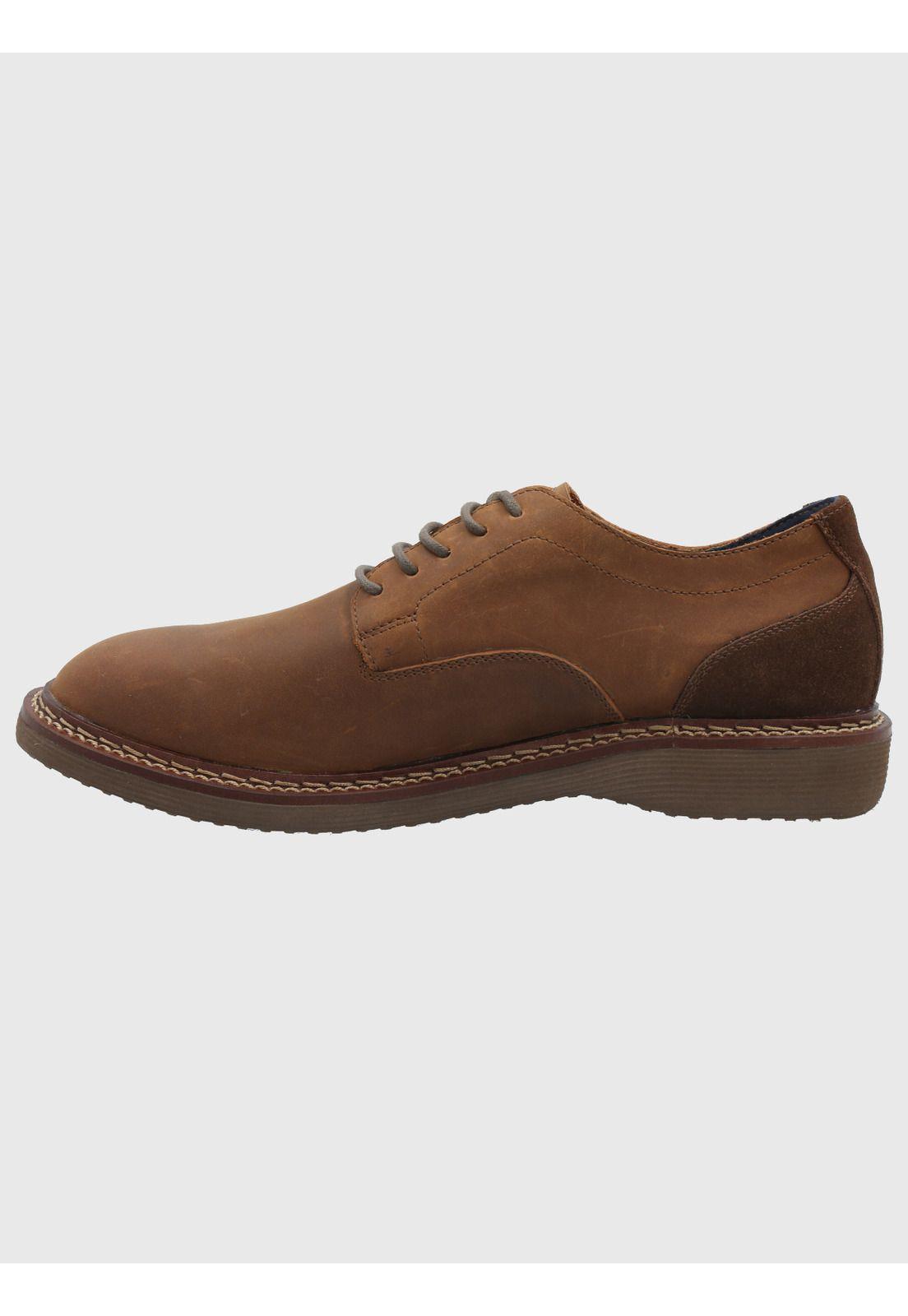 Zapato Cuero Hombre Mambo Café-5