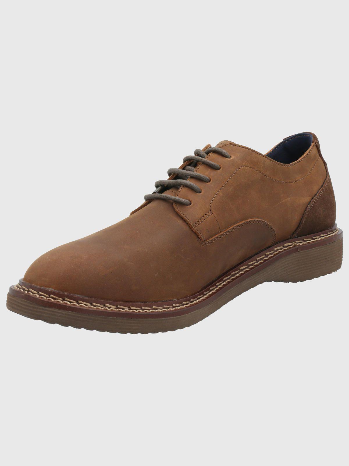 Zapato Cuero Hombre Mambo Café-4