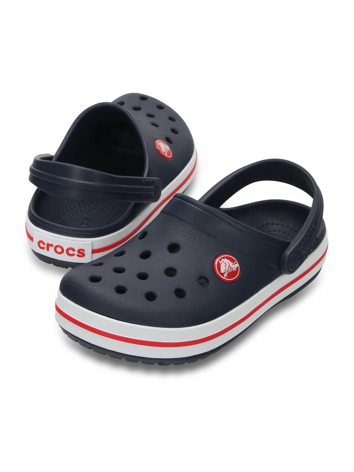 Zueco Niños Pequeños Crocband Clog Azul-3