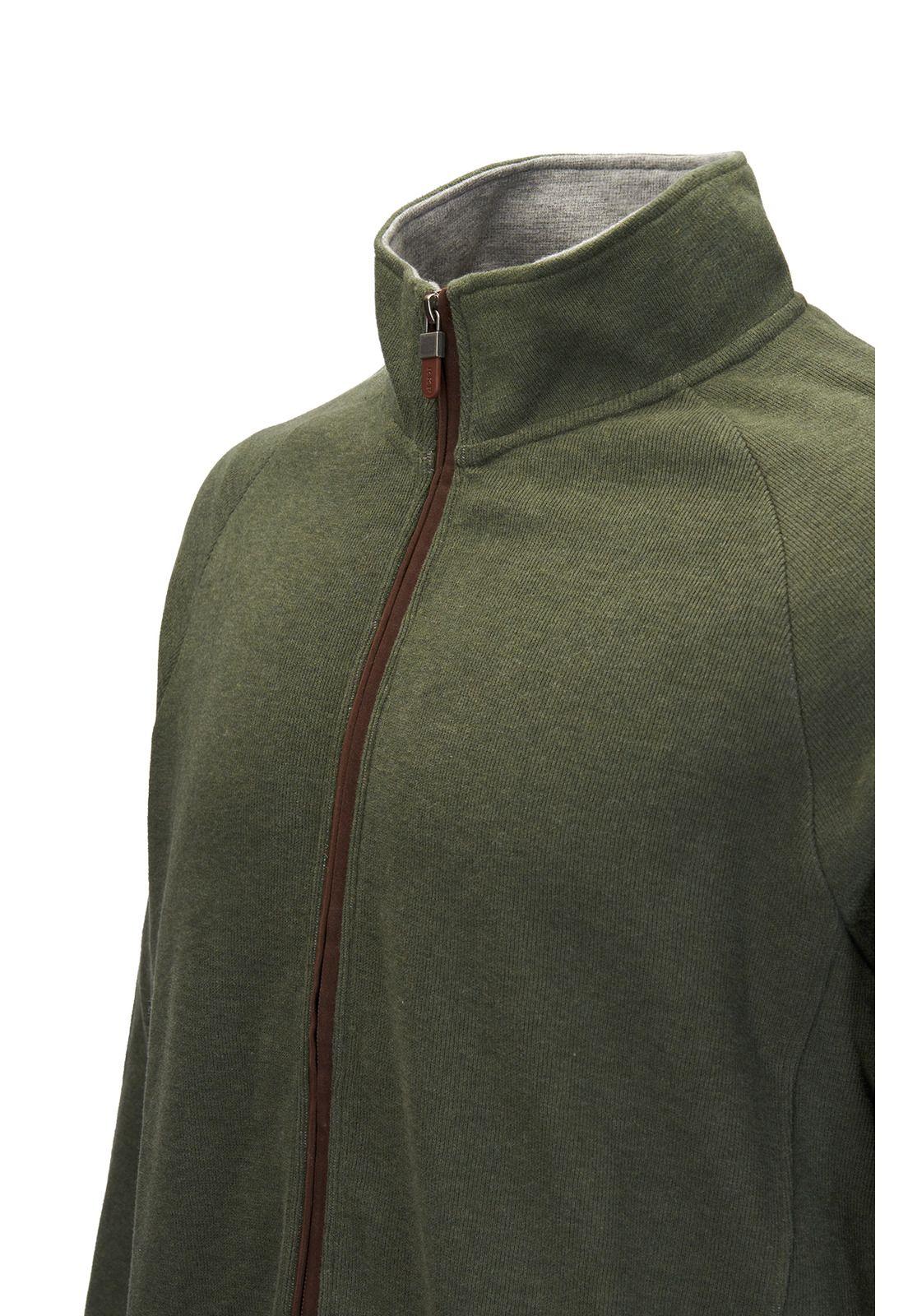 Polerón Hombre Doble Verde Oscuro-2