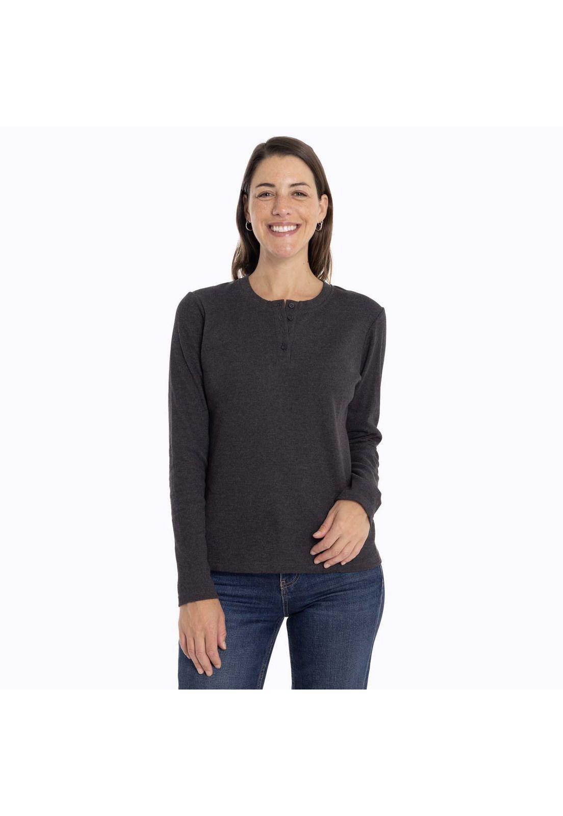 Polera Mujer Owyhee Gris oscuro Merrell-0