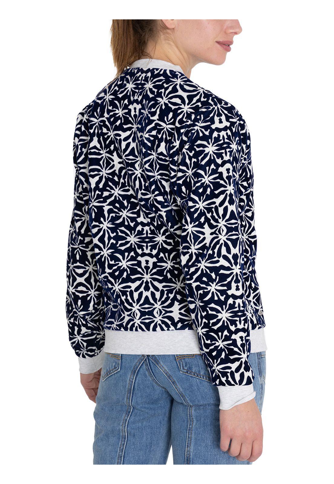 Polerón Algodón Orgánico Azul North Mujer -6