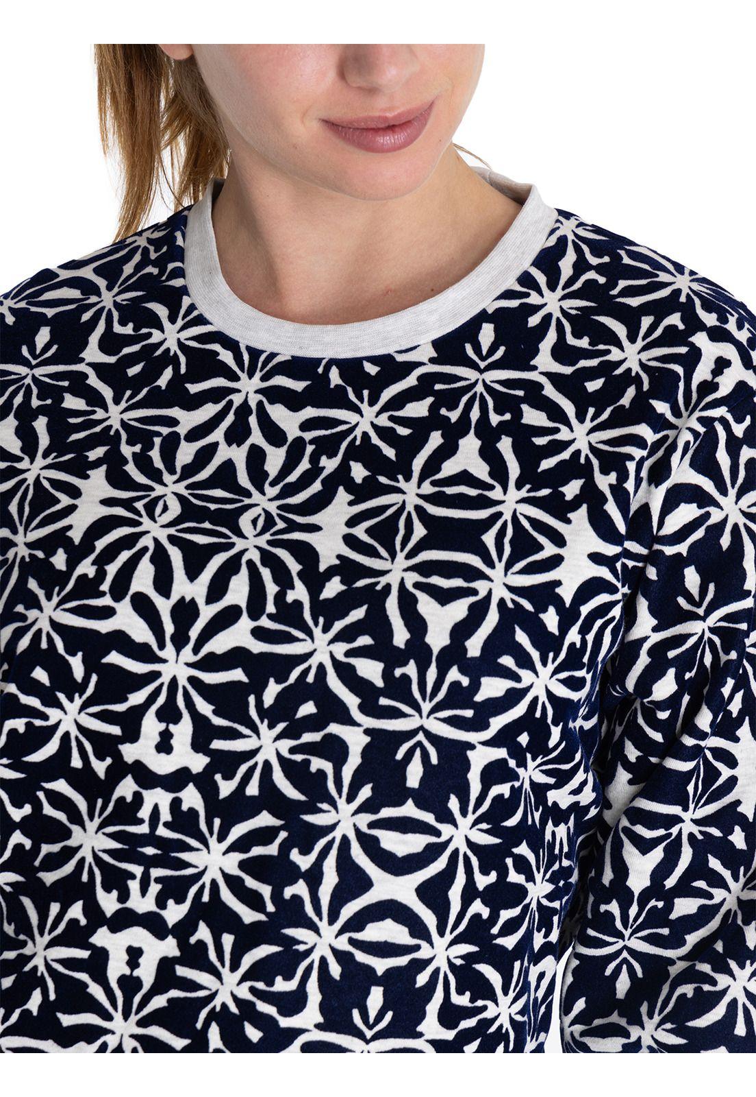 Polerón Algodón Orgánico Azul North Mujer -7