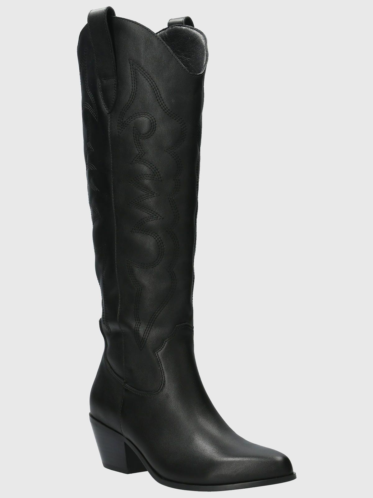 Bota vaquera Cuero Mujer Webber Negro-0