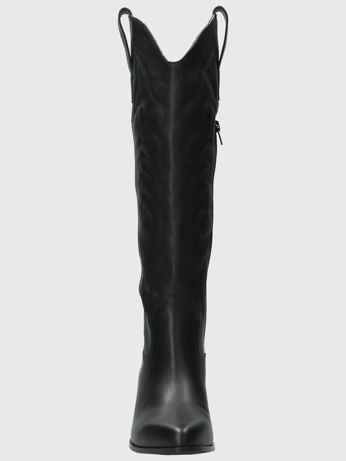 Bota vaquera Cuero Mujer Webber Negro-3