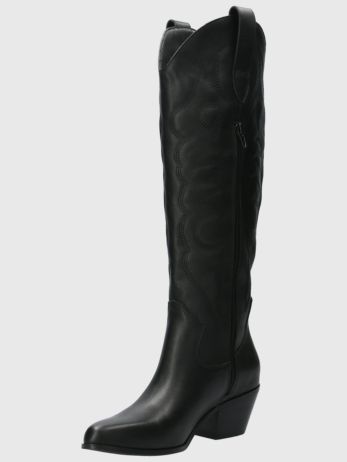 Bota vaquera Cuero Mujer Webber Negro-4
