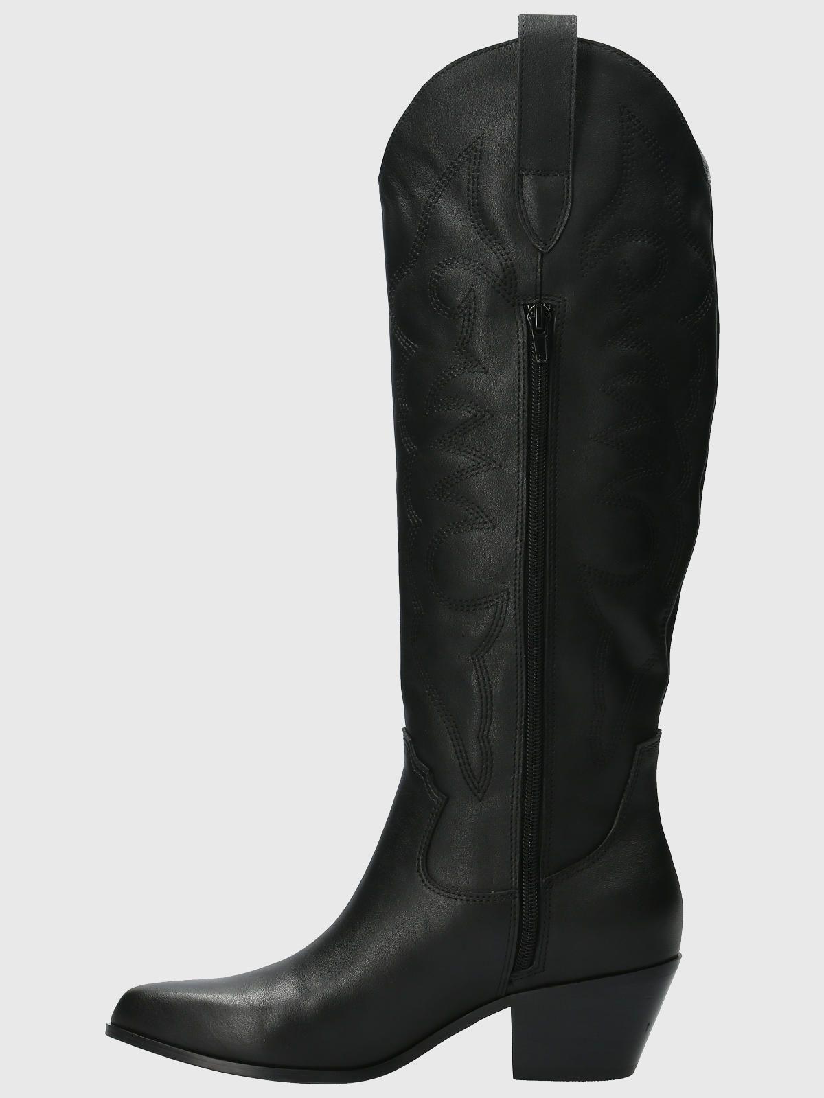 Bota vaquera Cuero Mujer Webber Negro-5