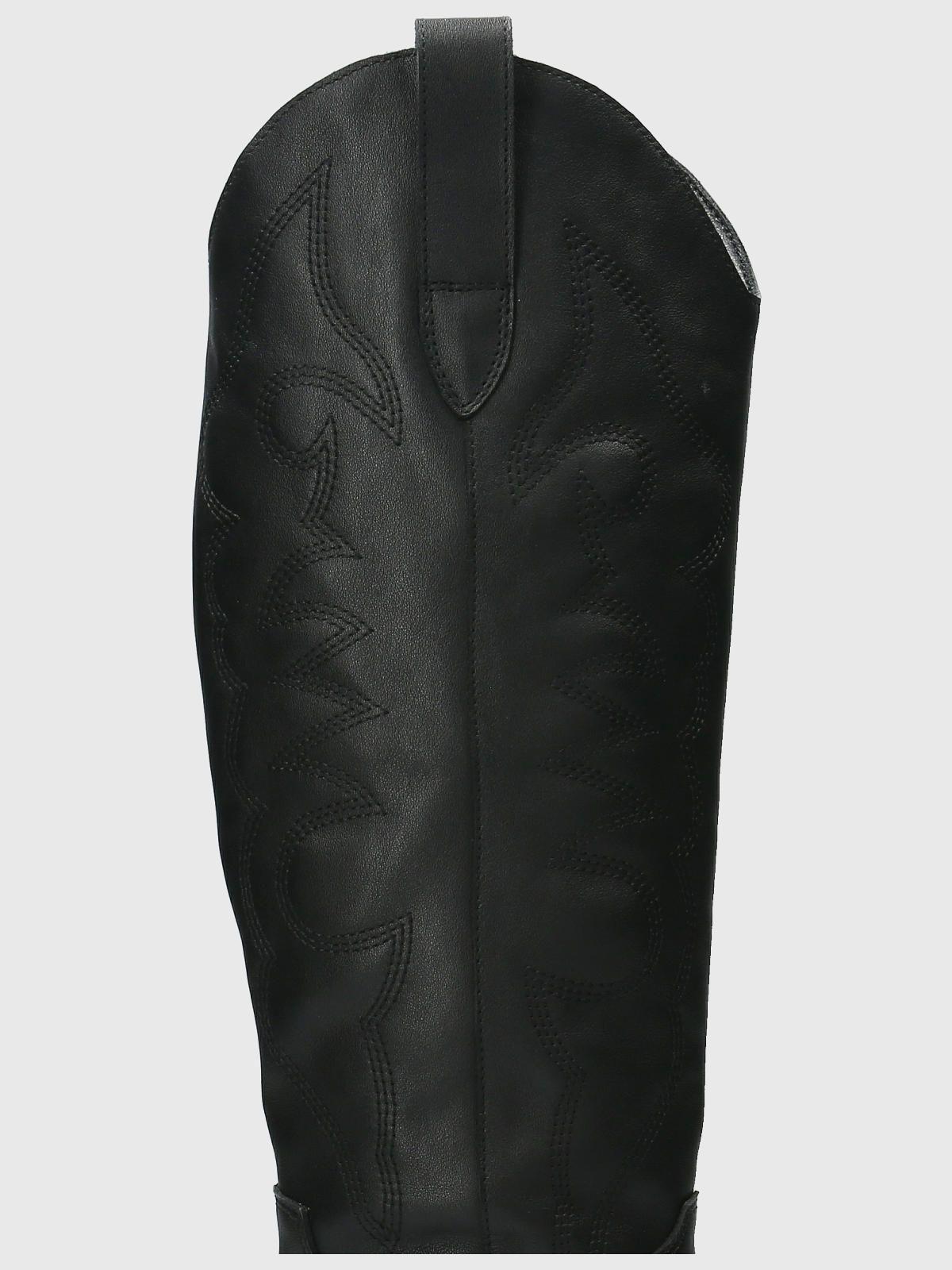 Bota vaquera Cuero Mujer Webber Negro-7