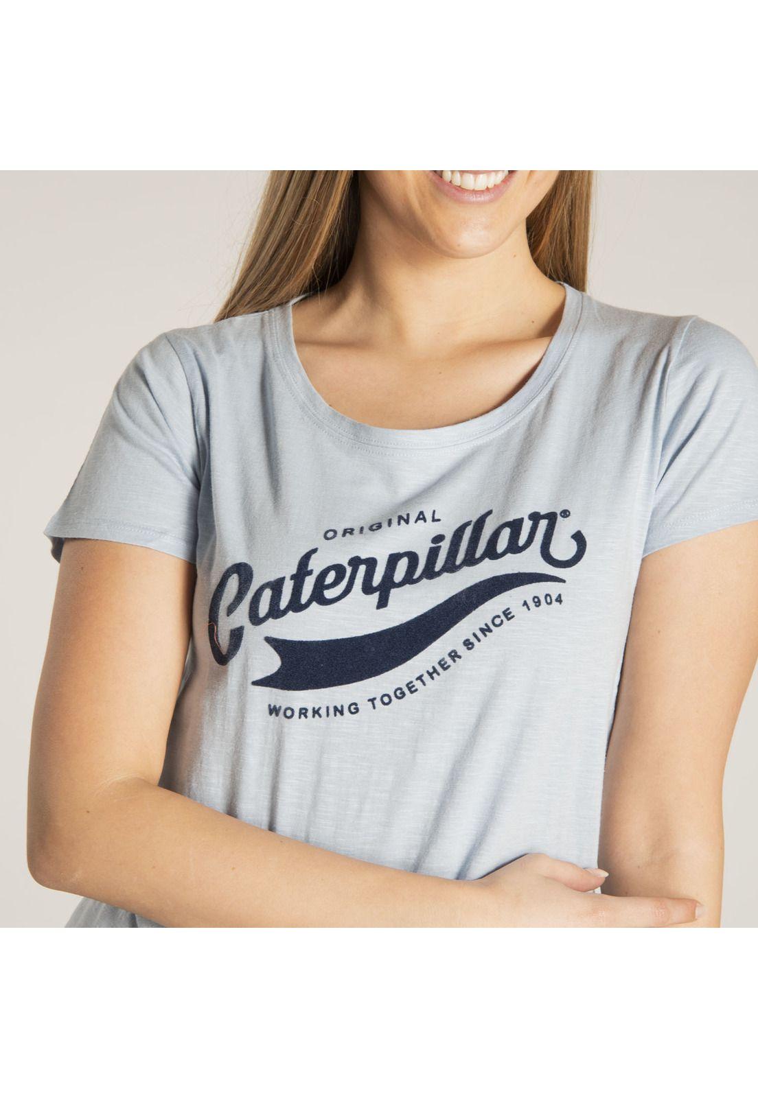 Polera M/C Mujer W Foundation Graphic Azul-4