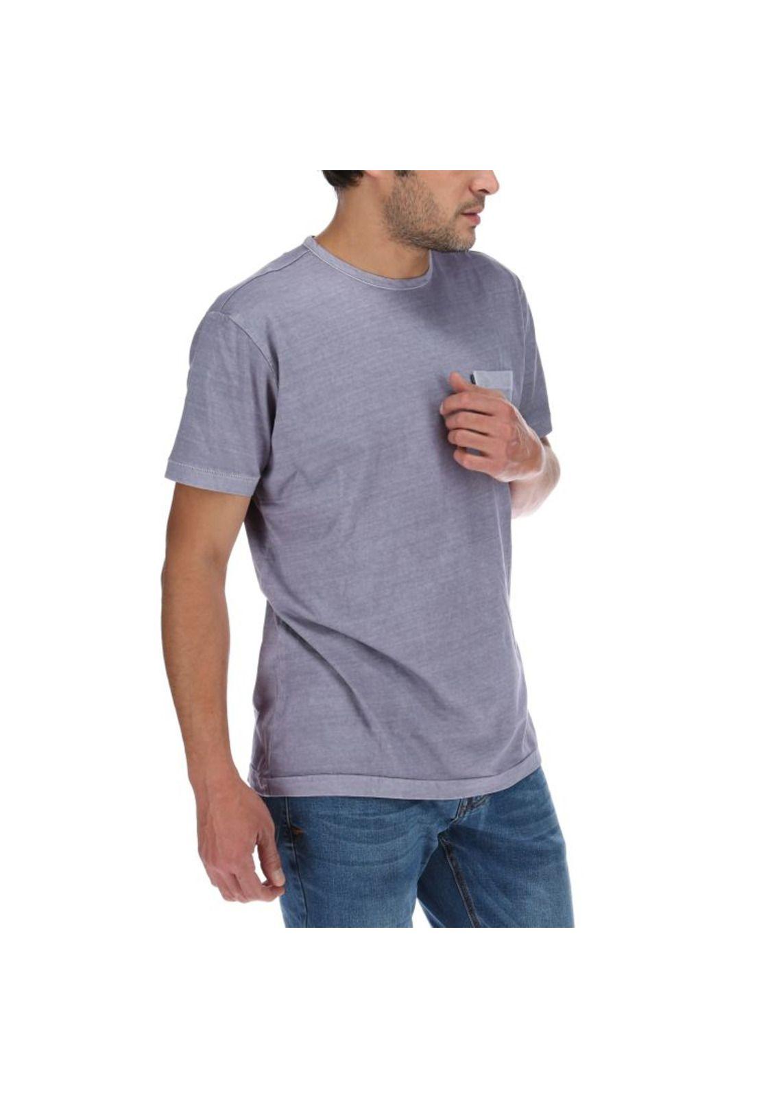 Polera Mc Hombre Pigment Dyed Fashion Tee Morado-3