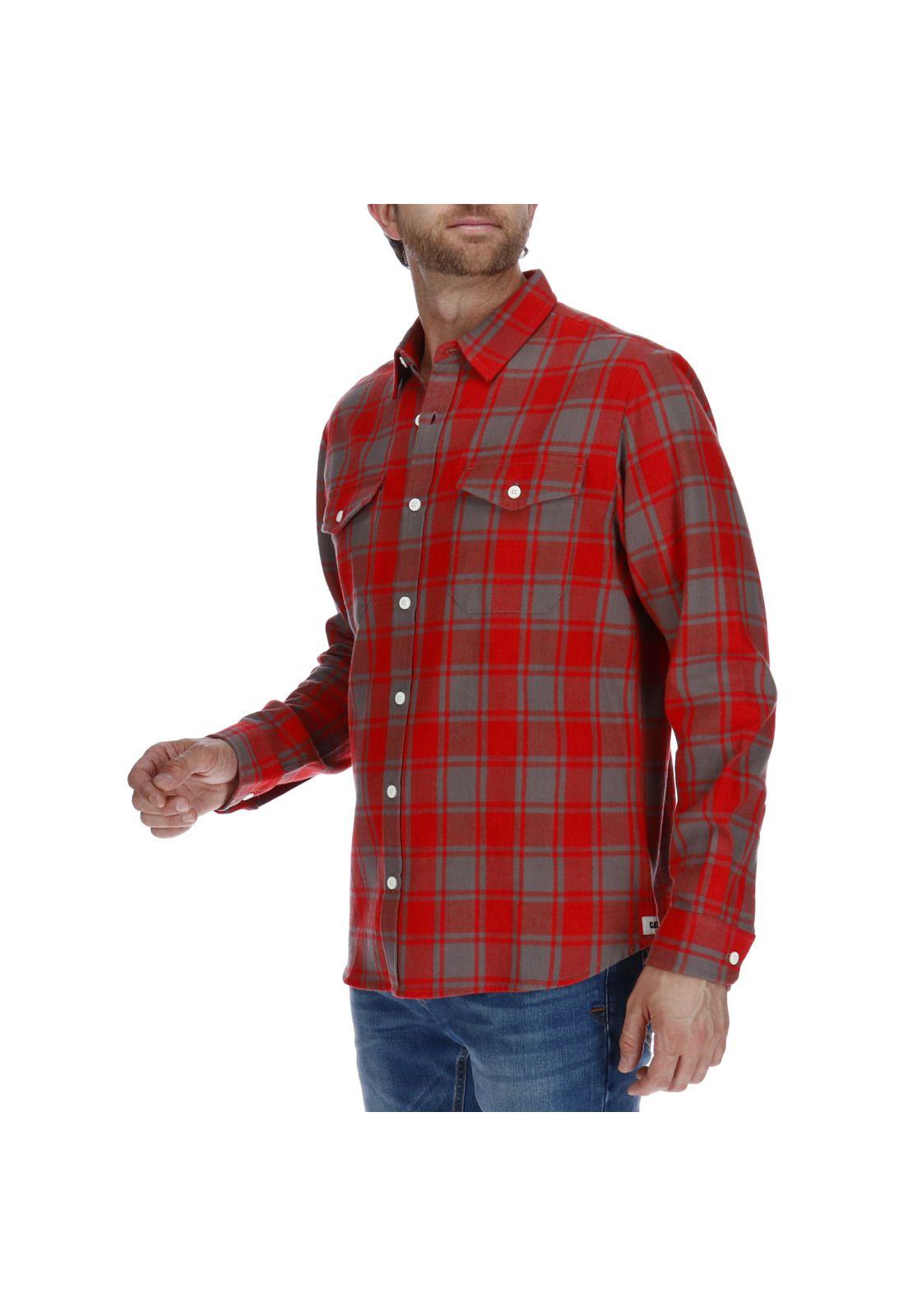 Camisa Foundation Flannel Rojo-1