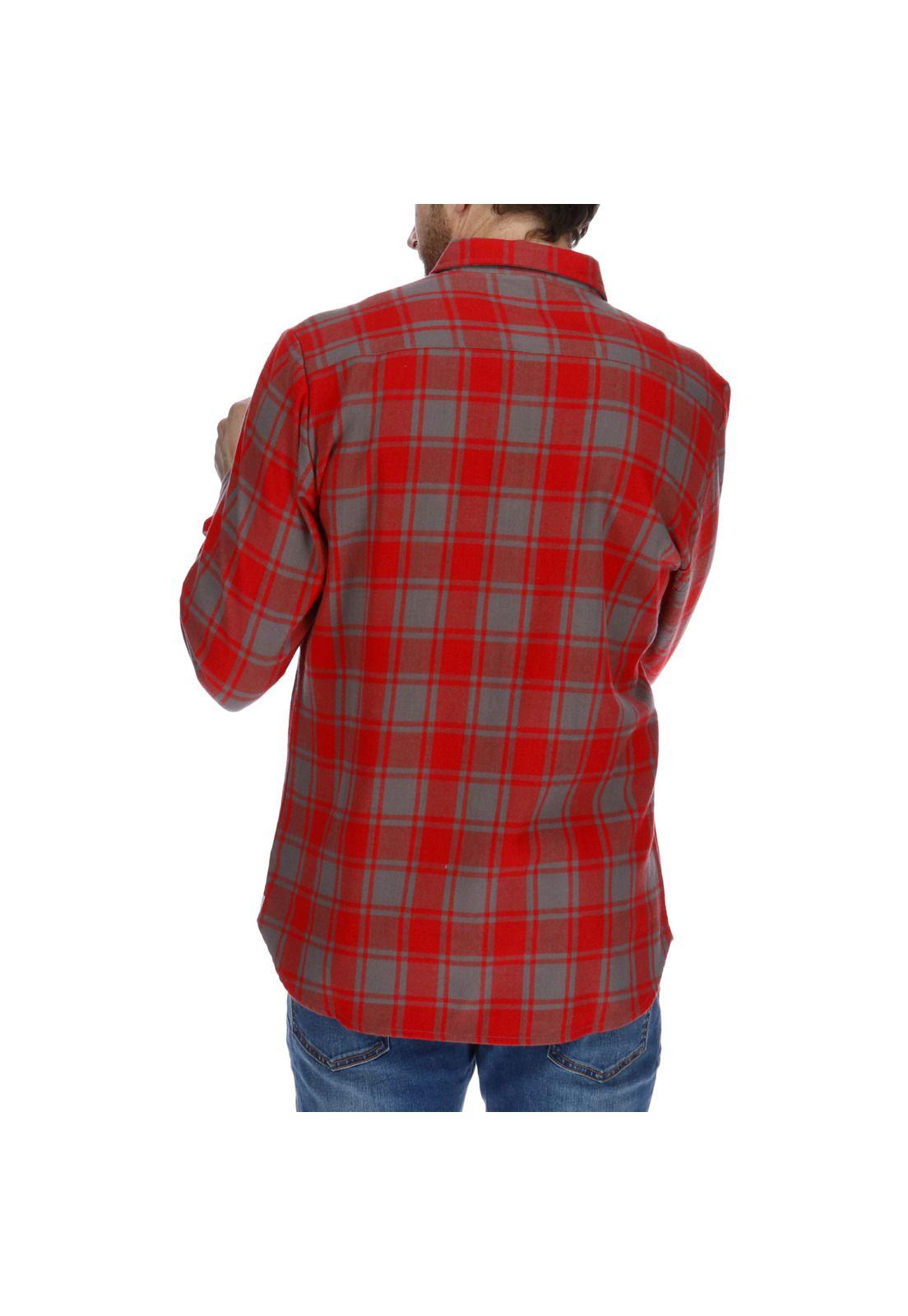 Camisa Foundation Flannel Rojo-2