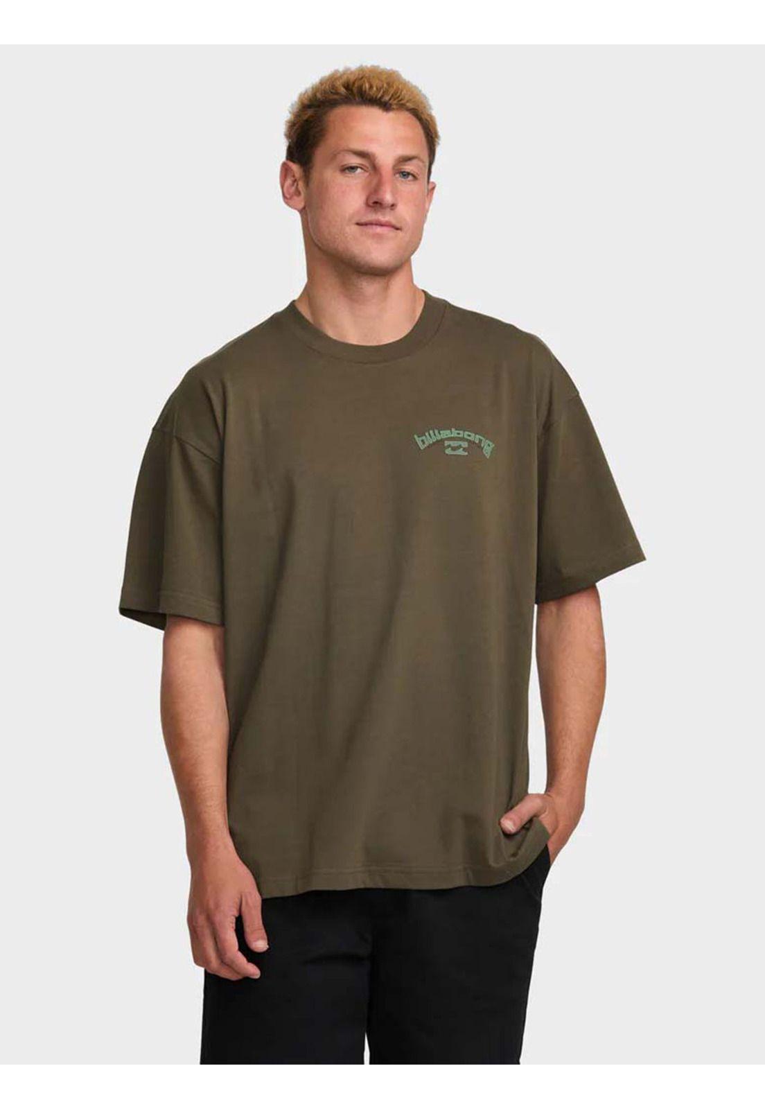 Polera Manga Corta Hombre Y2K Arch Og Café Billabong-0