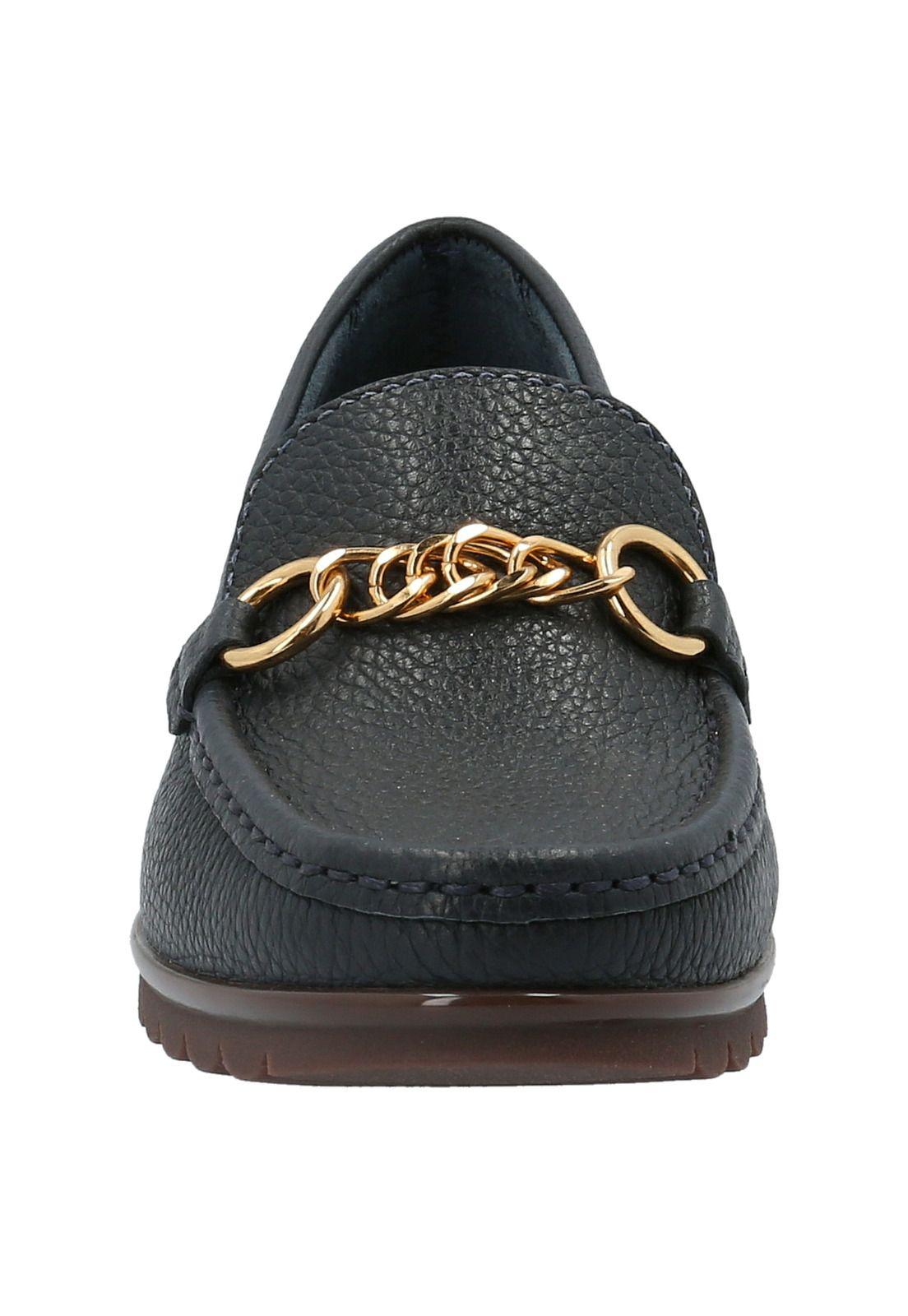 Mocasín Cuero Mujer Fuji Azul-2