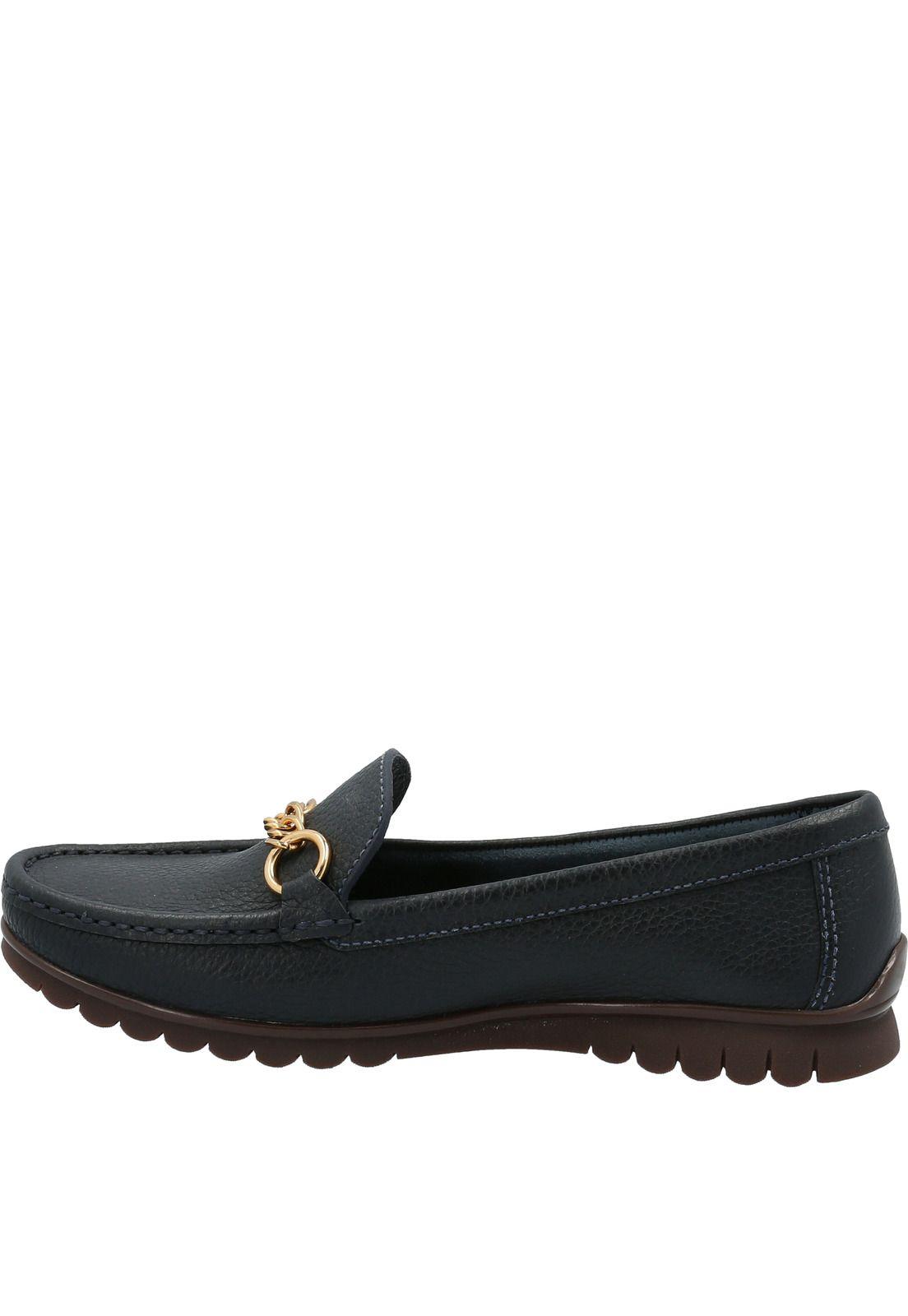 Mocasín Cuero Mujer Fuji Azul-4