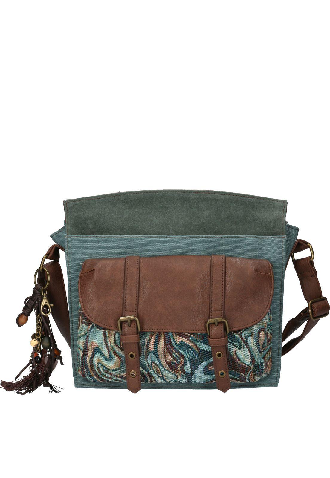 Cartera Mujer Fiore Cross Turquesa-0