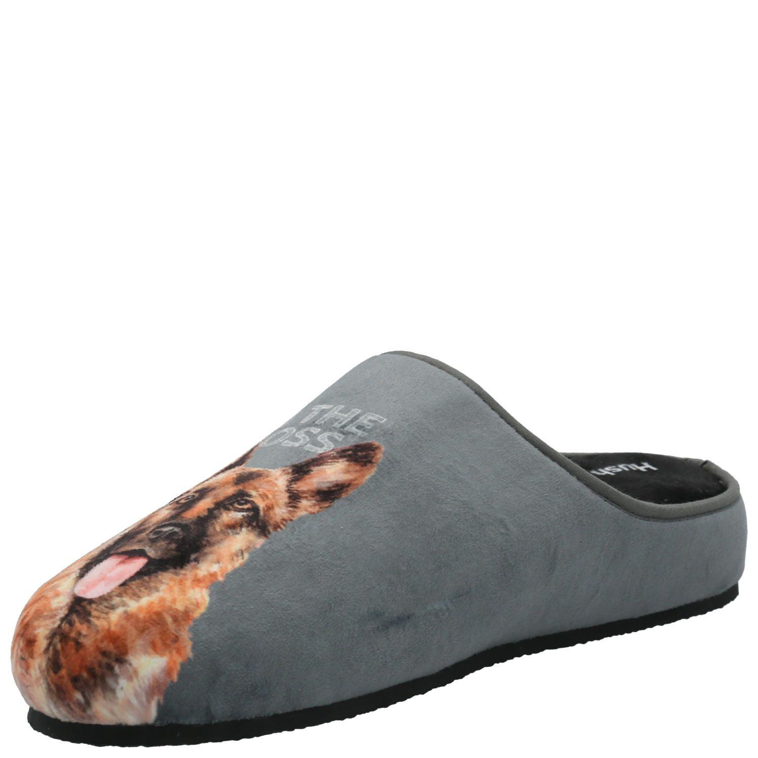 Pantufla Hombre Hp Slipper Shepherd Gris-4
