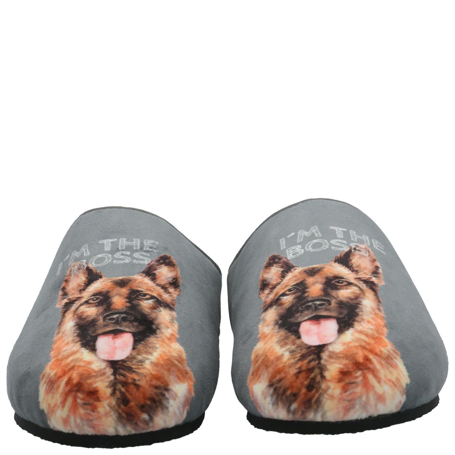 Pantufla Hombre Hp Slipper Shepherd Gris-5