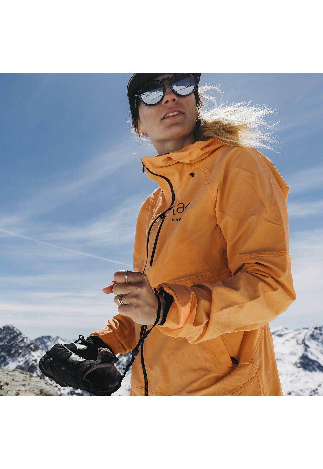 Parka Nieve W Ak Softshell Jk Naranjo Mujer-1
