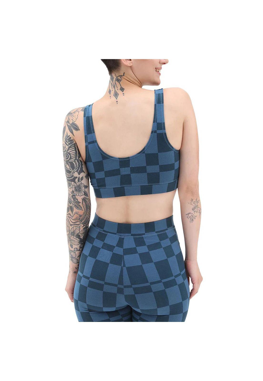 Polera Sin Mangas Wm Flying V Print Br Azul Mujer-1