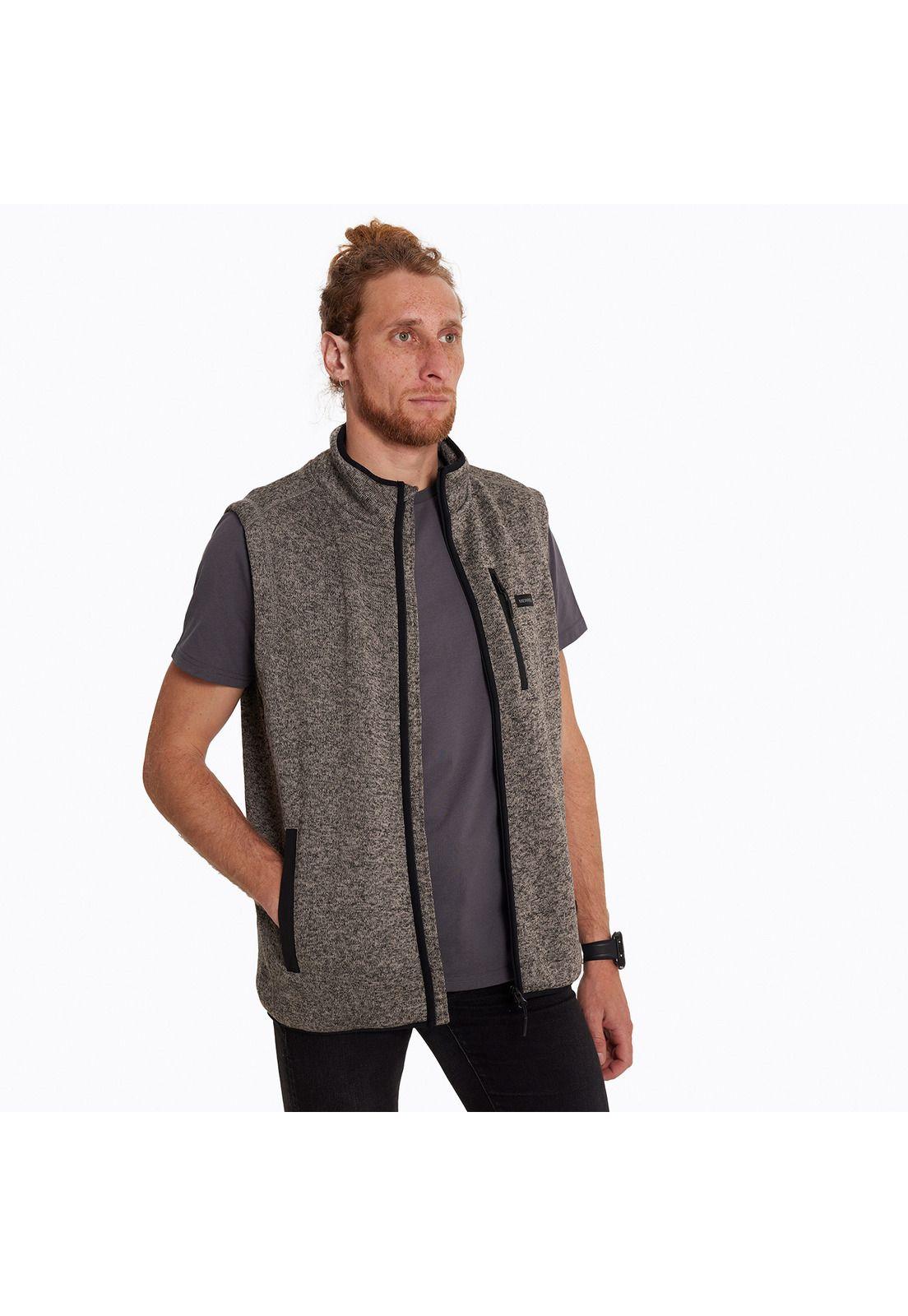 Polar Sin Mangas Hombre Campbell Knitted Gris-3
