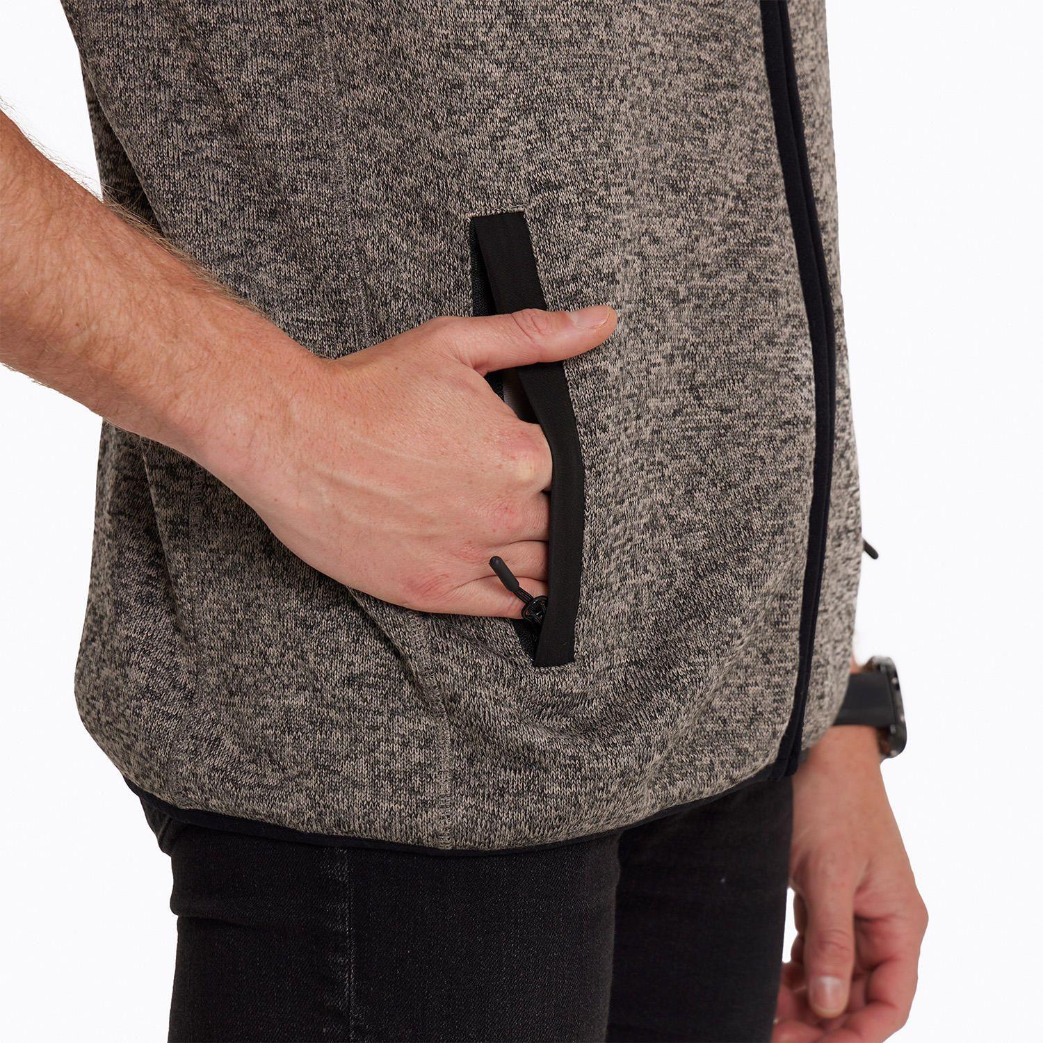 Polar Sin Mangas Hombre Campbell Knitted Gris-5