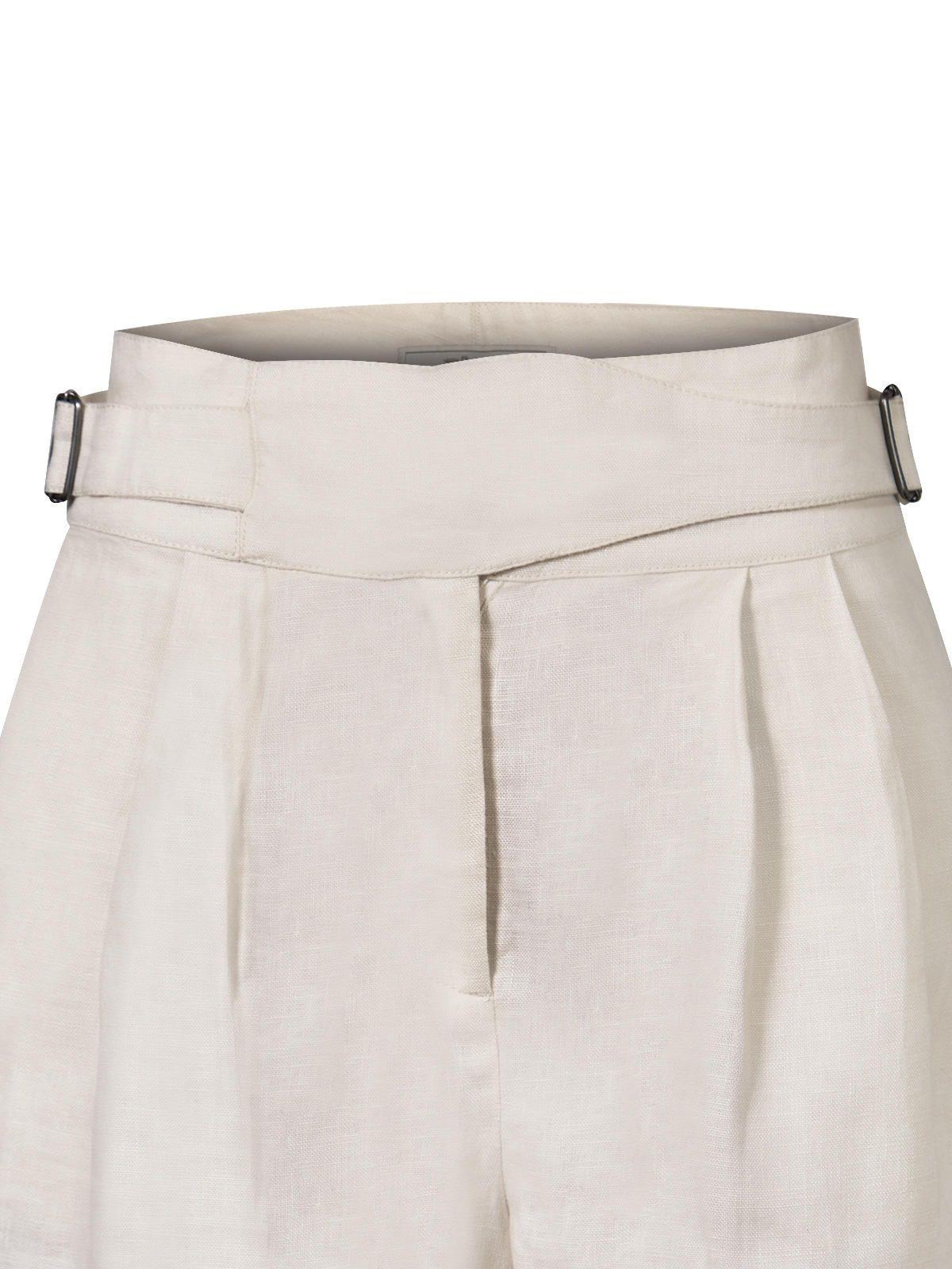 Short Lino Orgánico Beige Anoum Mujer -3